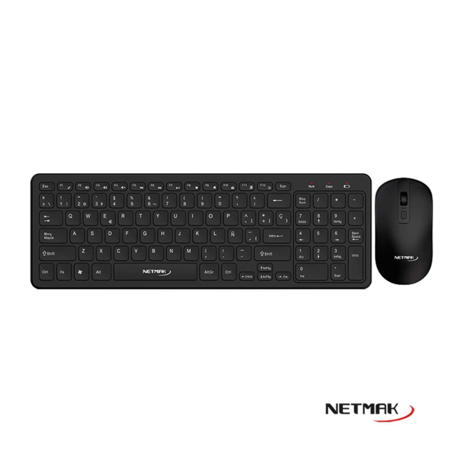 TECLADO Y MOUSE NETMAK INALAMBRICO + BT KB620