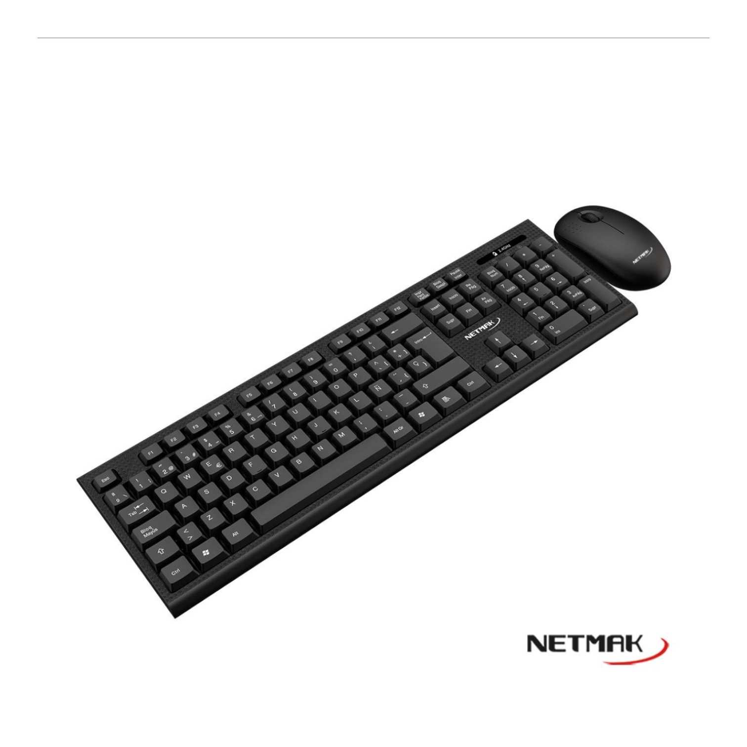 TECLADO Y MOUSE NETMAK INALAMBRICO KB760