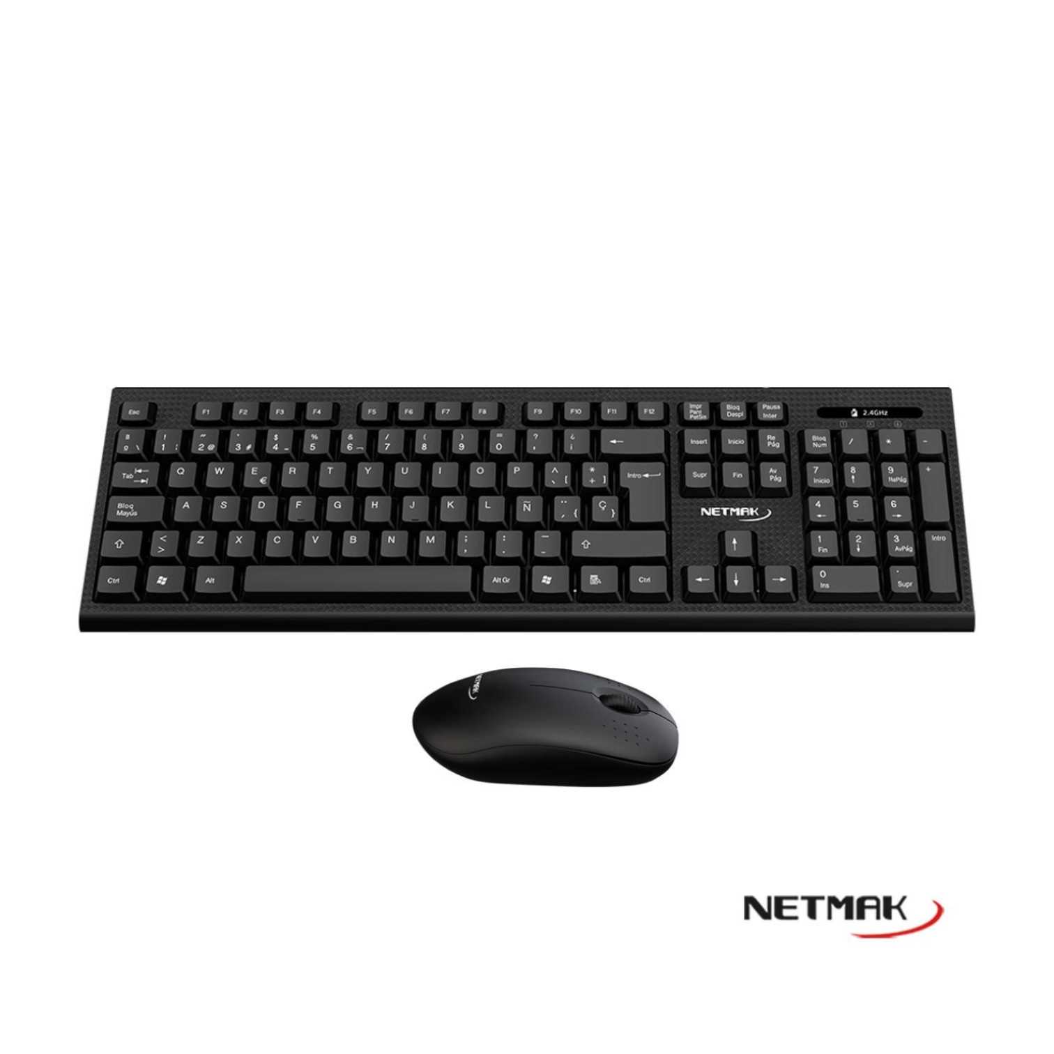 TECLADO Y MOUSE NETMAK INALAMBRICO KB760