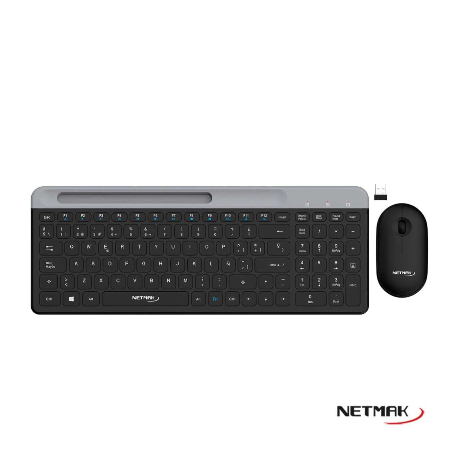 TECLADO Y MOUSE NETMAK INALAMBRICO KB875