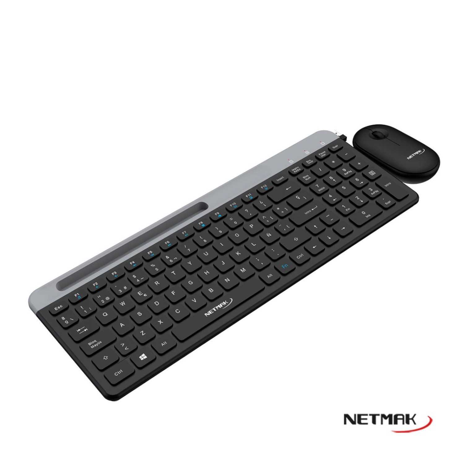 TECLADO Y MOUSE NETMAK INALAMBRICO KB875