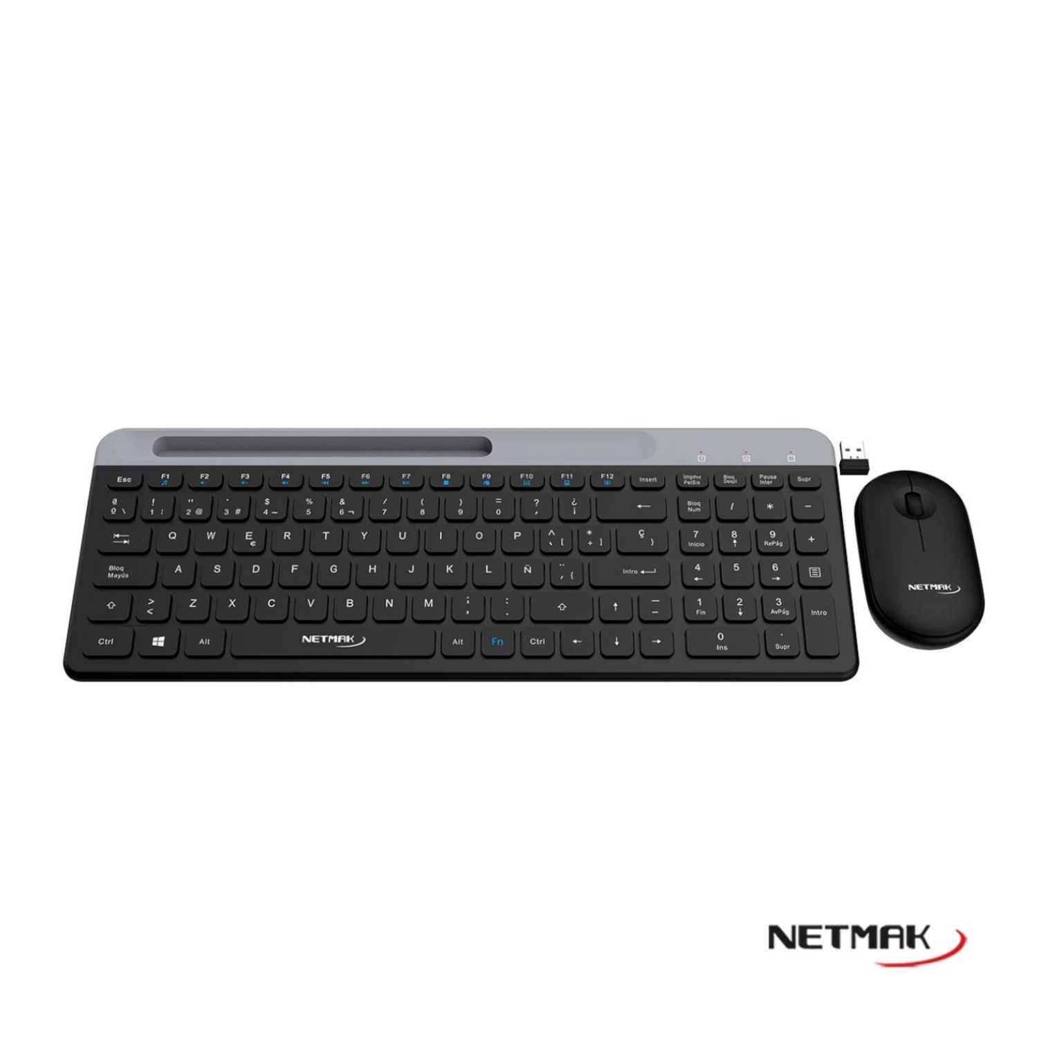 TECLADO Y MOUSE NETMAK INALAMBRICO KB875