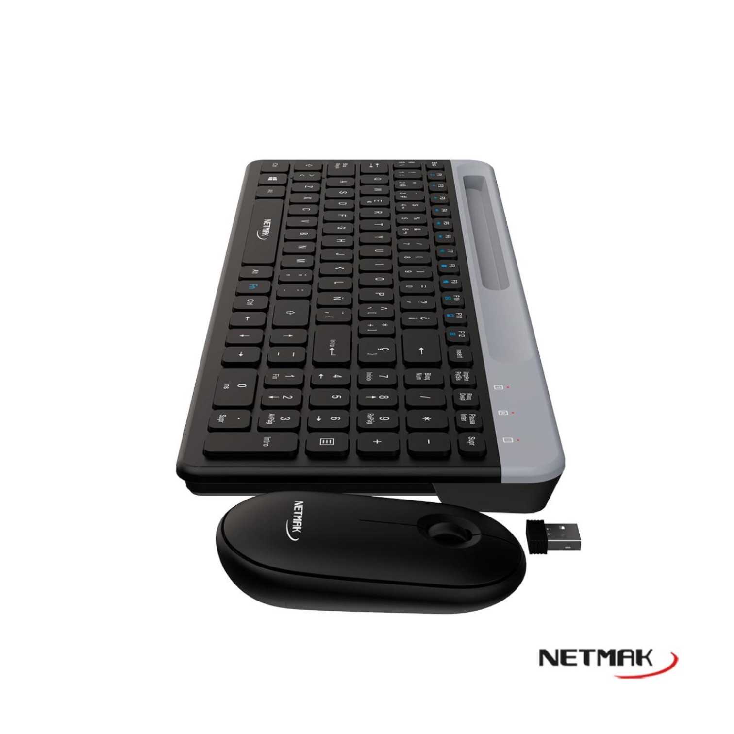 TECLADO Y MOUSE NETMAK INALAMBRICO KB875