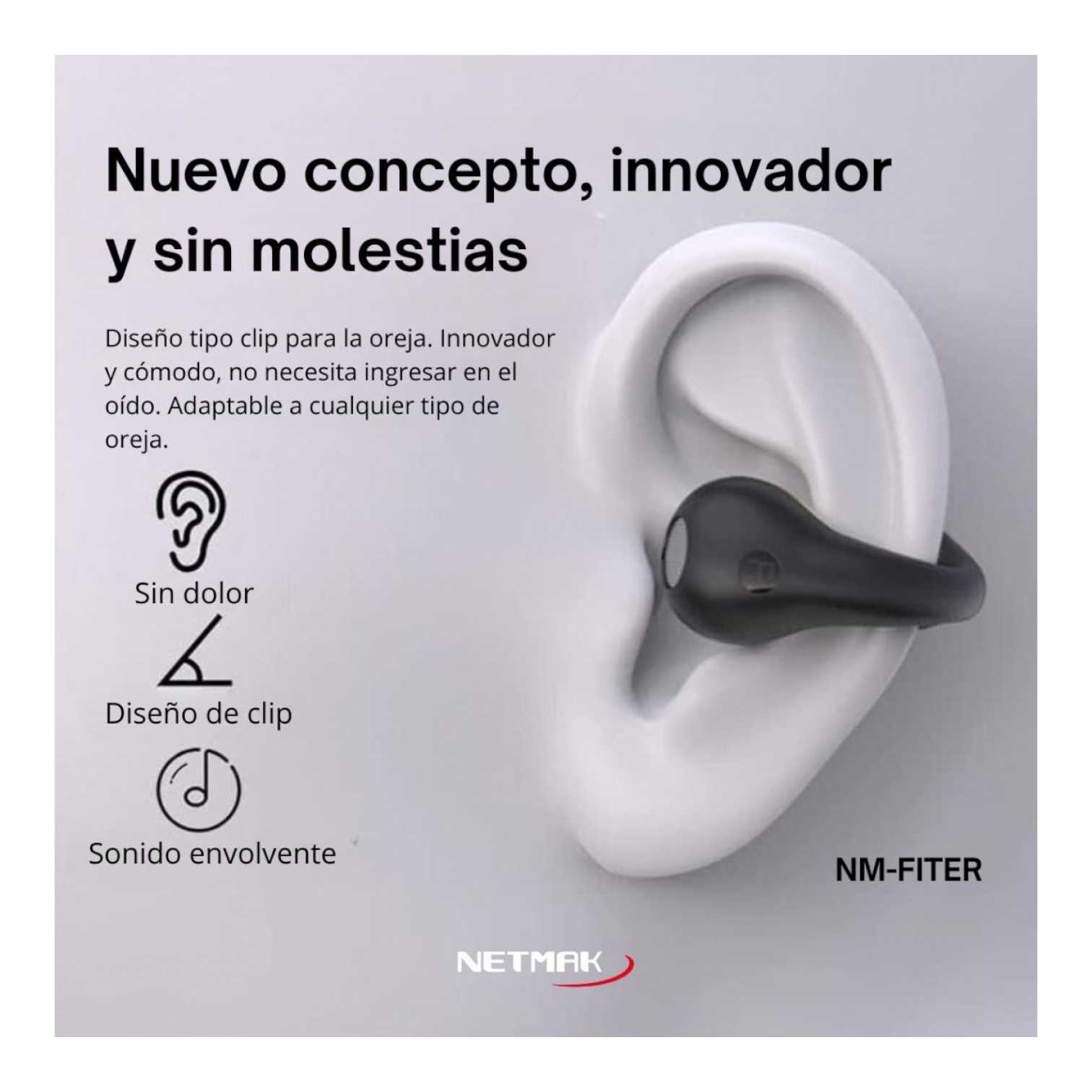 AURICULAR BT NETMAK EARBUDS NM-FITER