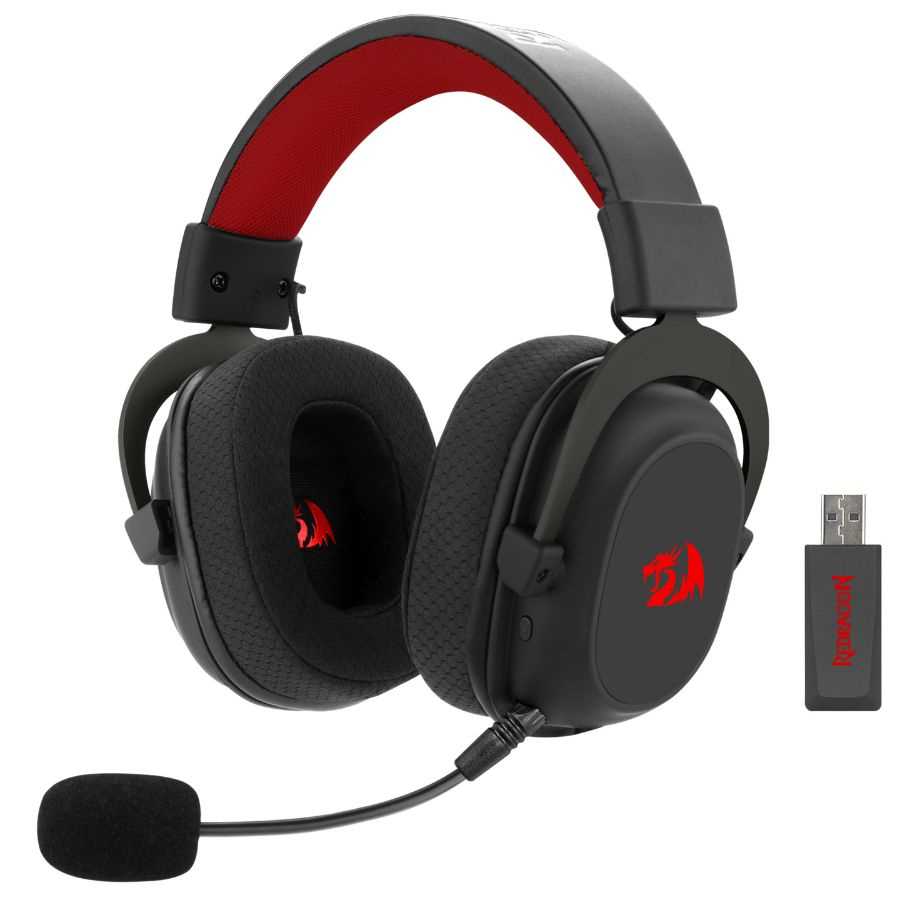 AURICULAR REDRAGON H510 ZEUS PRO WIRELESS+BT BLACK