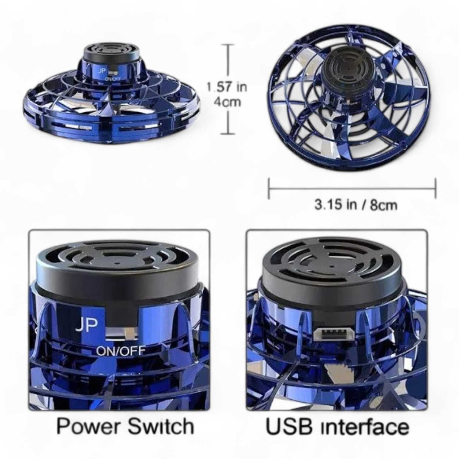JUGUETE FLYING SPINNER C/LUCES RECARGABLE 898
