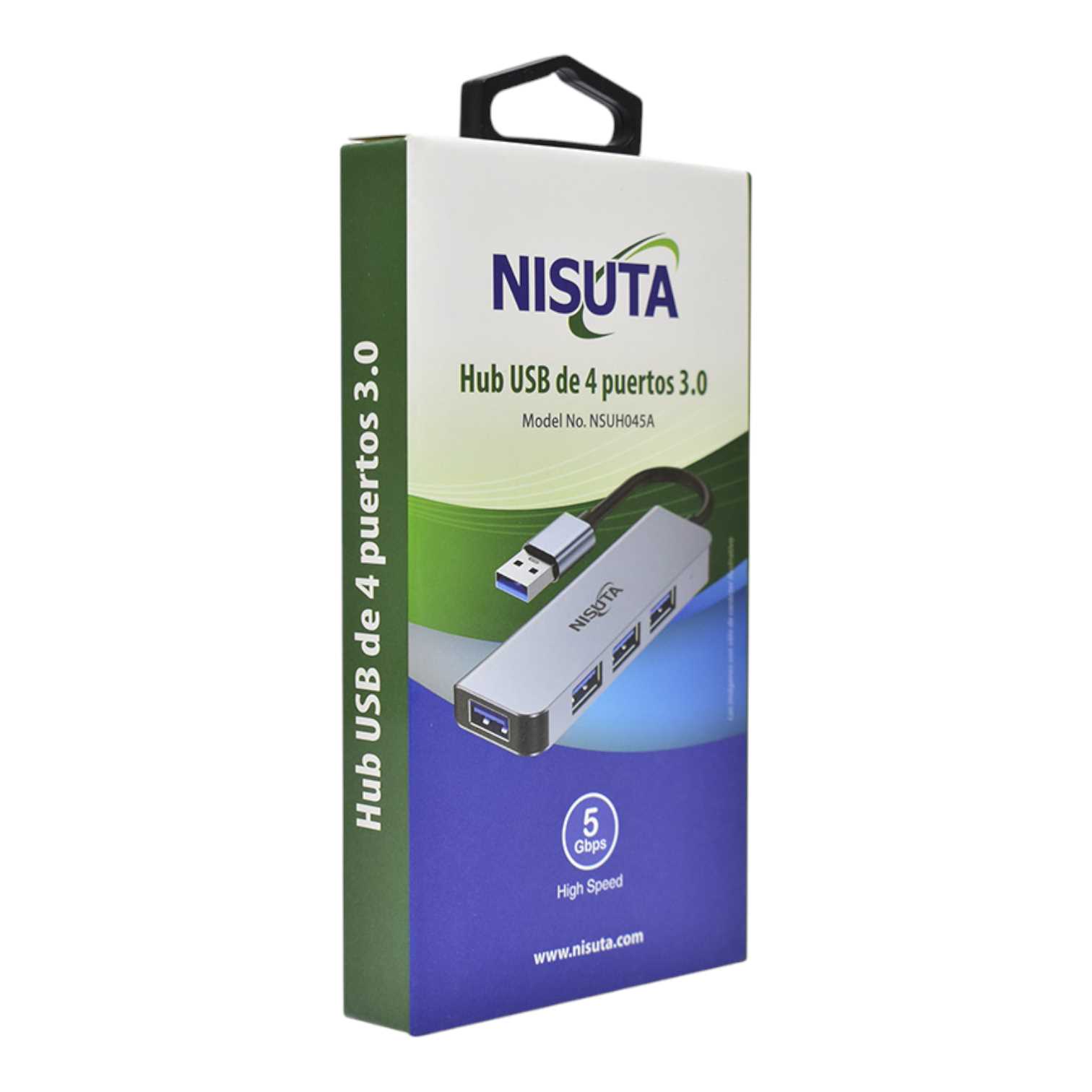 HUB USB 3.0 4 PUERTOS NISUTA NSUH045A
