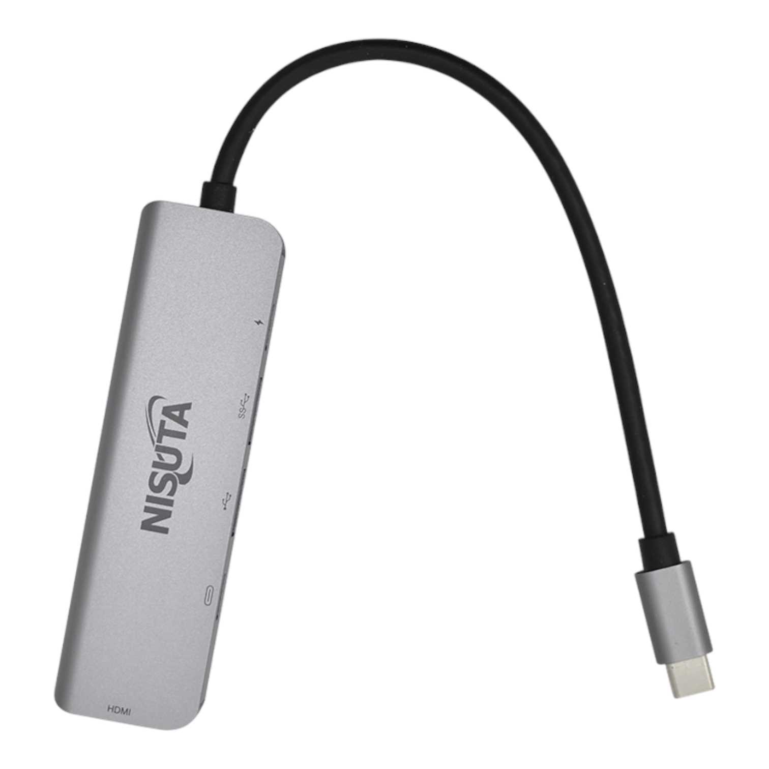CONVERSOR DE USB 3.1 A HDMI + HUB USB C/A NISUTA NSUCD7