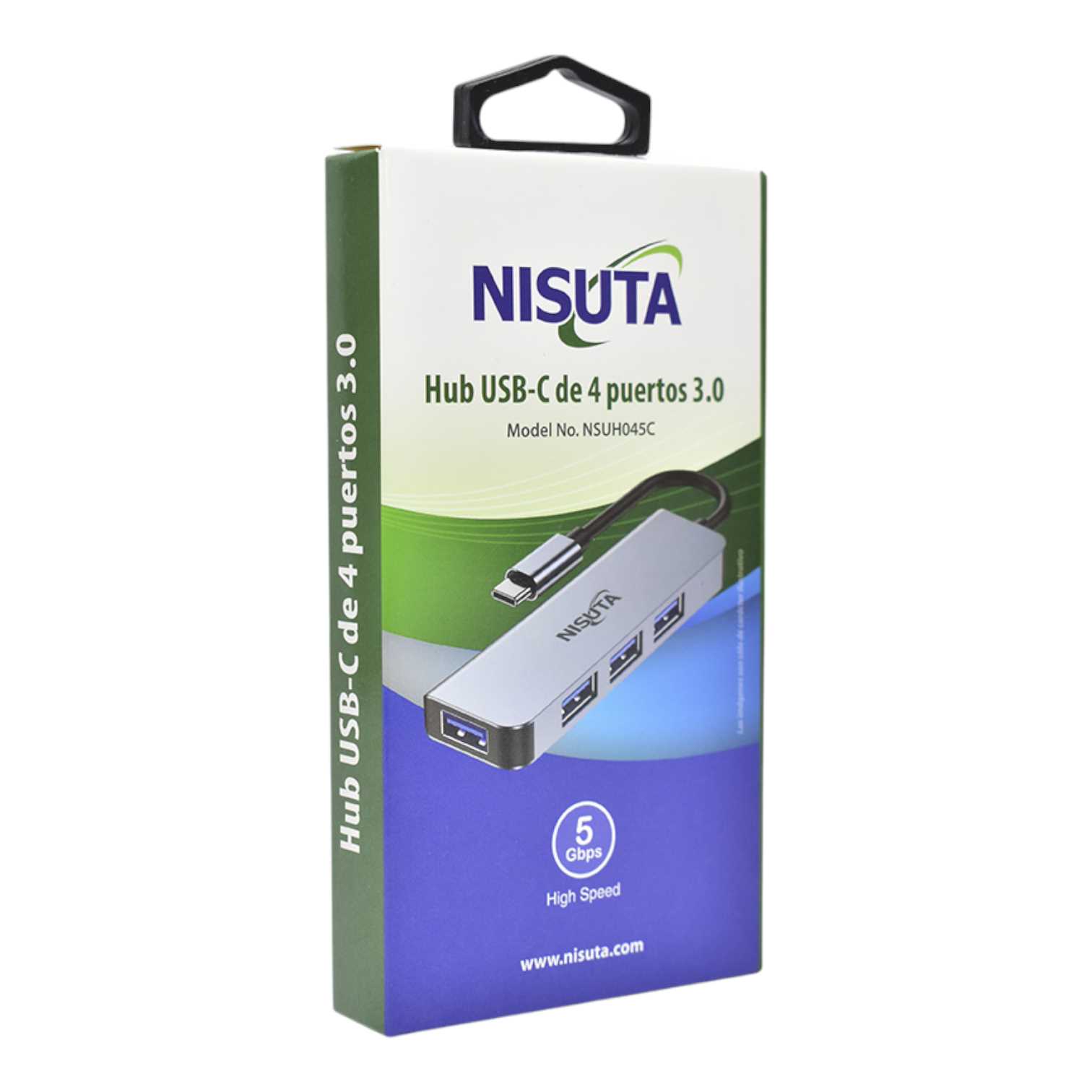 HUB USB 3.0 4 PUERTOS NISUTA NSUH045C