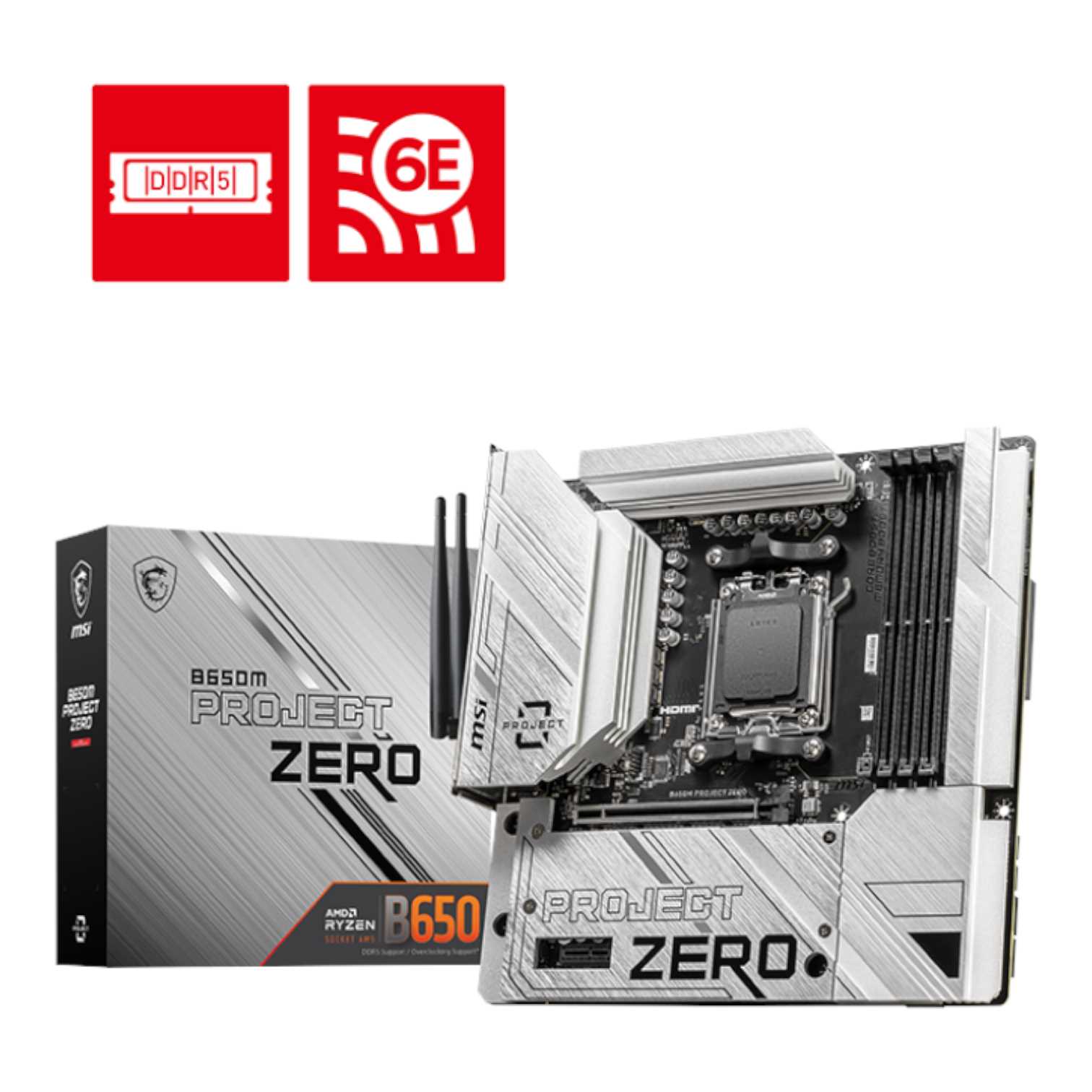 PLACA MADRE MSI B650M PZ AM5 DDR5 (BACK CONNECTORS)