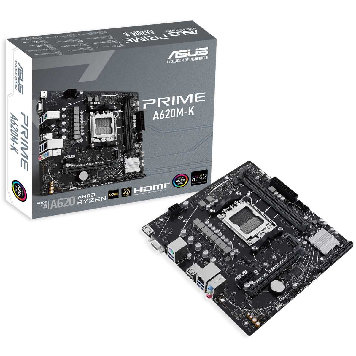 PLACA MADRE ASUS A620M-K AM5 DDR5
