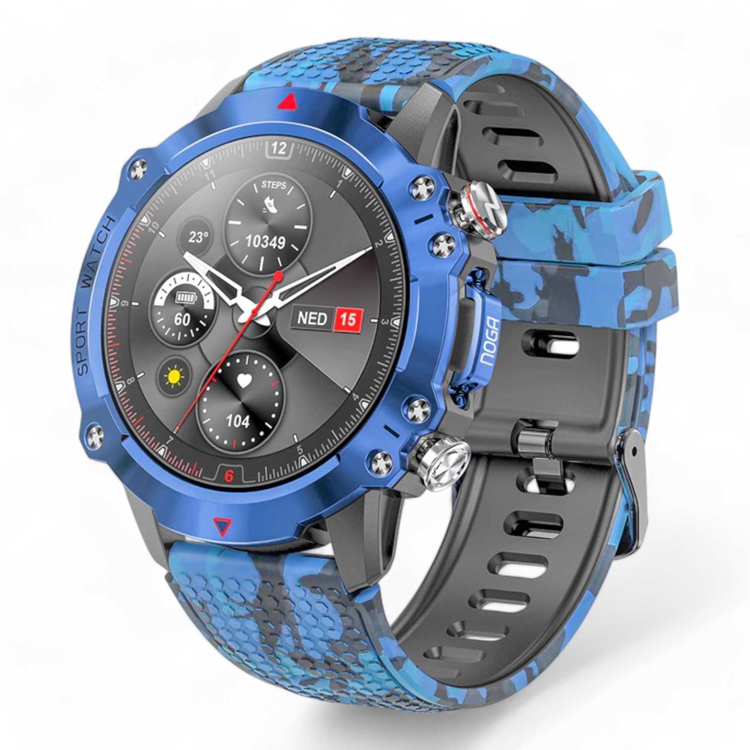RELOJ SMARTWATCH NOGANET NG-SW20 AZUL CAMO
