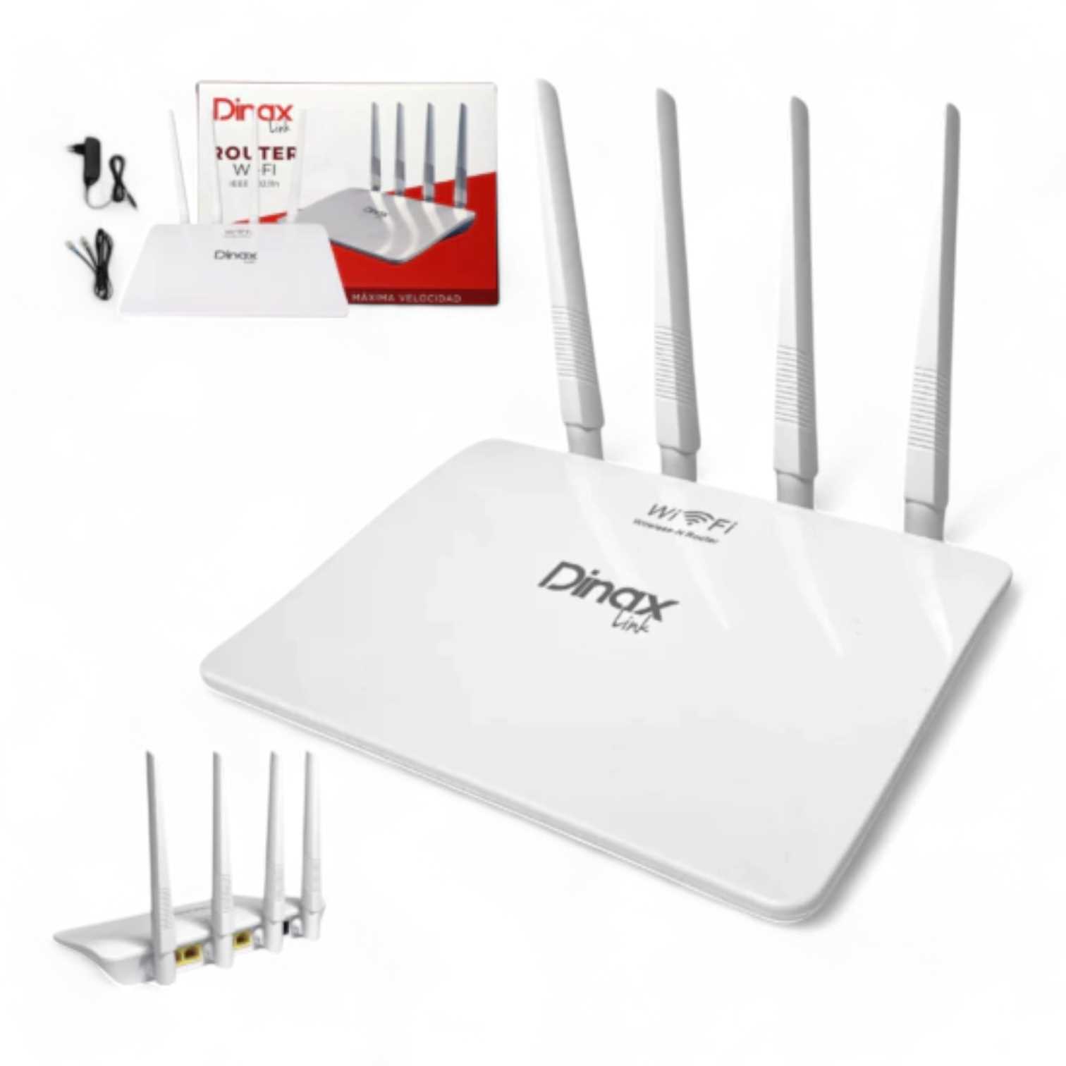 ROUTER WIFI 300N DINAX ROU1024 (4 ANTENAS)