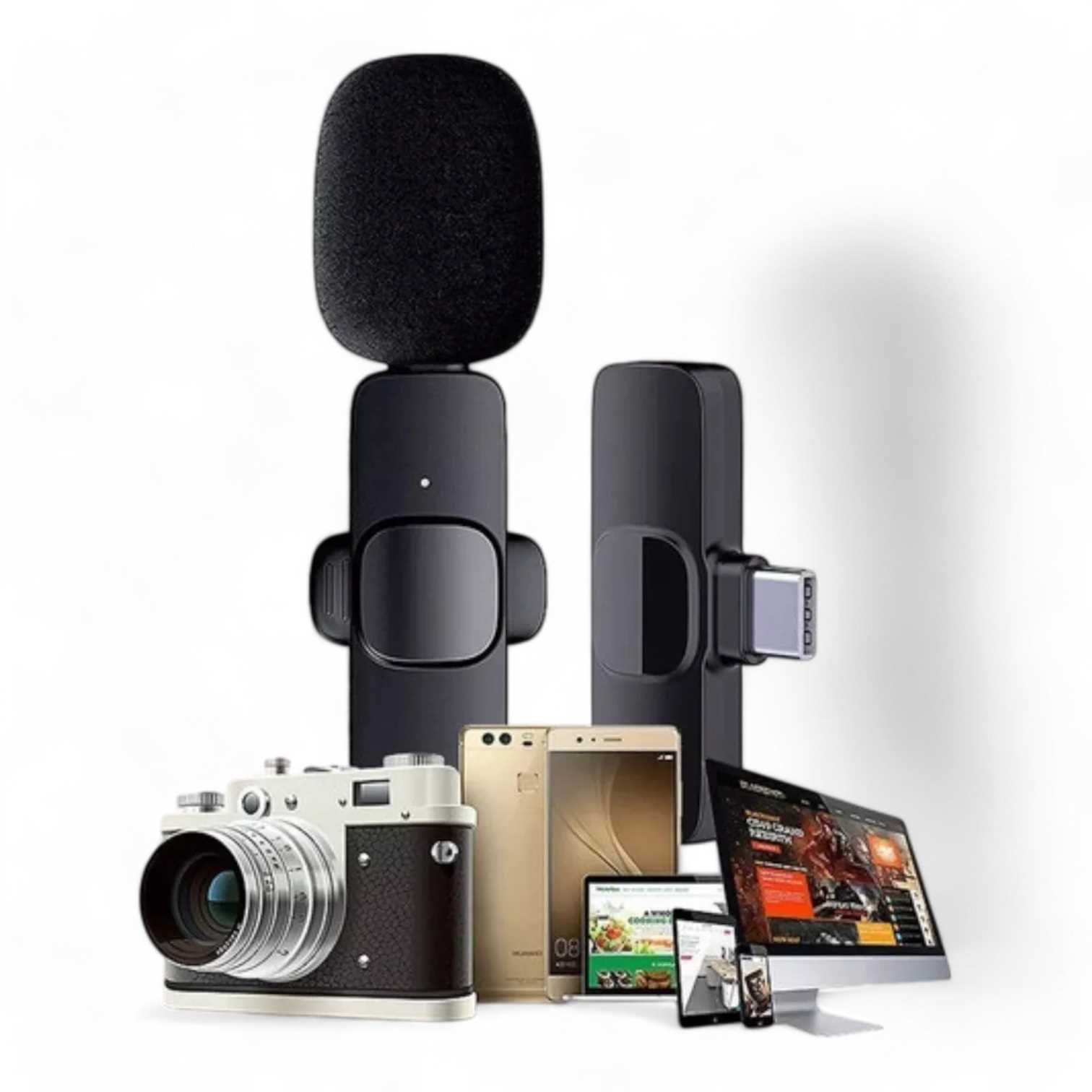 MICROFONO CORBATERO INALAMBRICO TIPO C DINAX DXBATCORTC