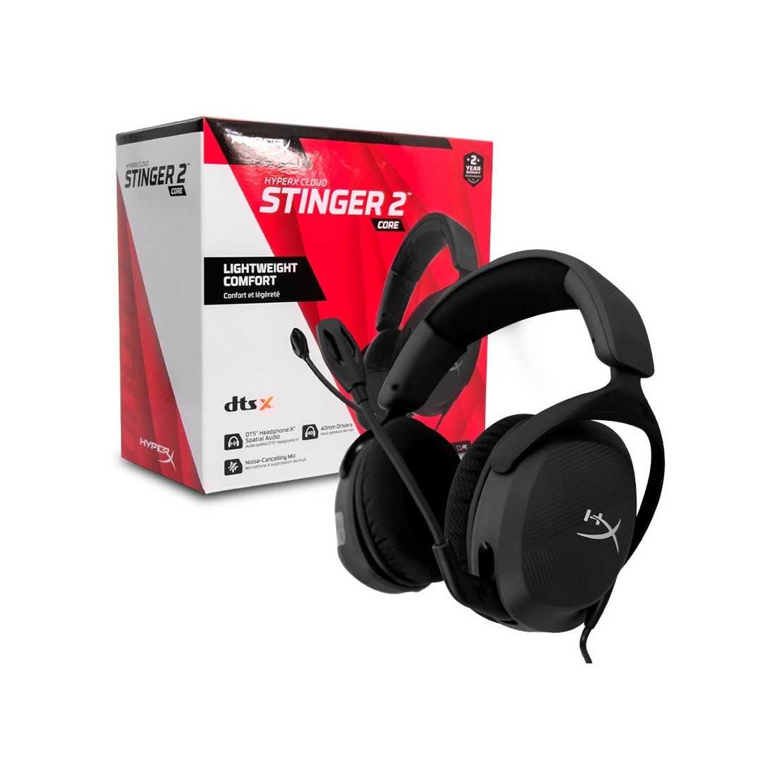 AURICULAR HYPERX CLOUD STINGER CORE 2 BLACK