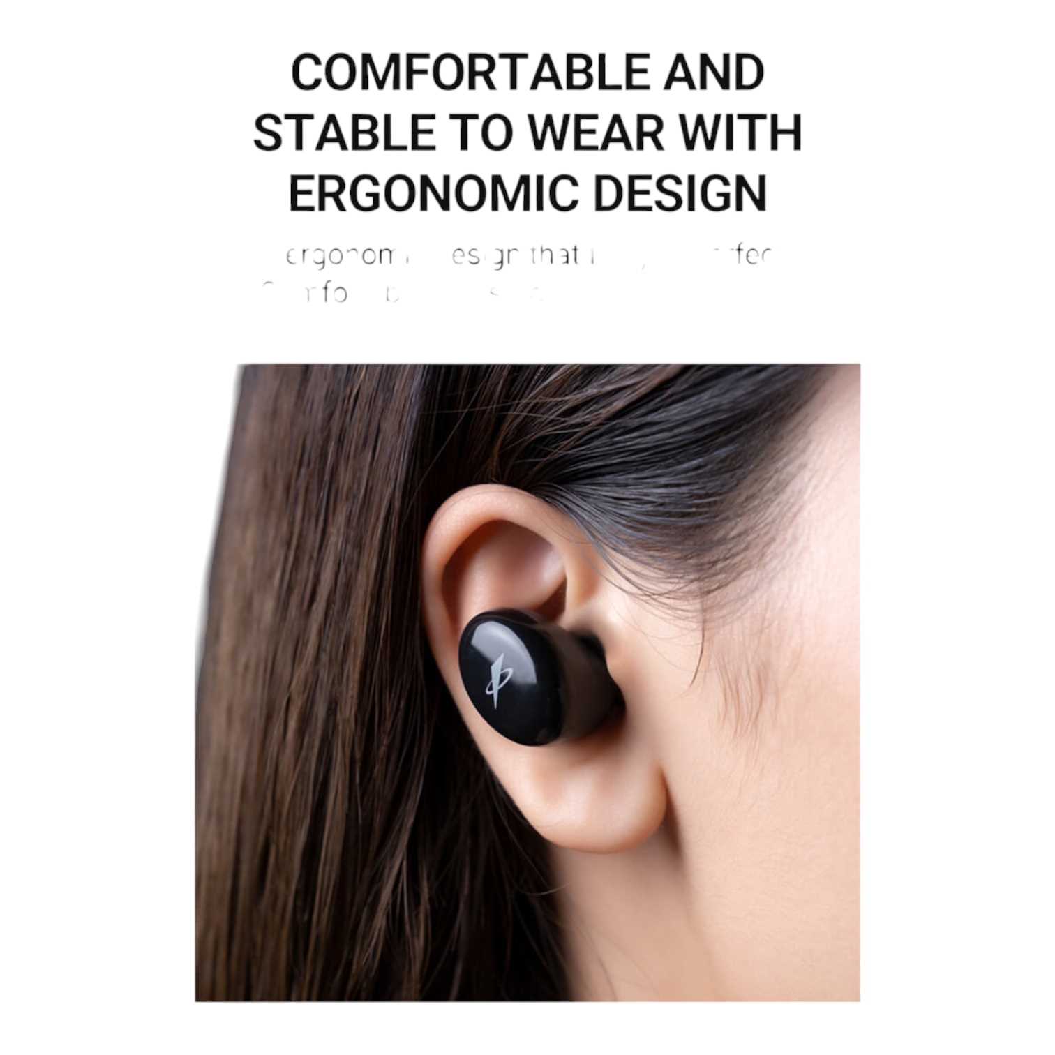 AURICULAR BT FENDA EARBUDS E1 BLACK