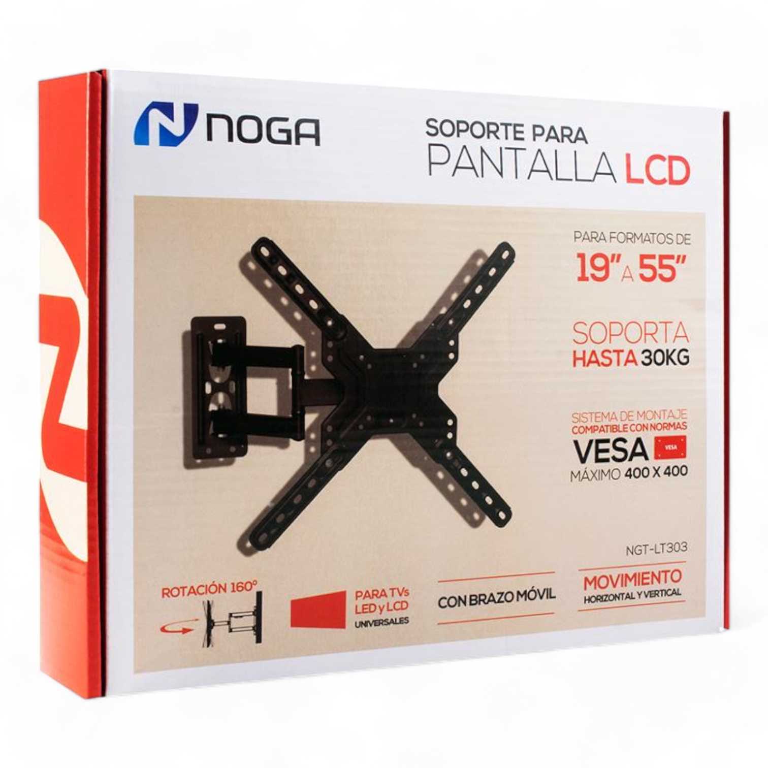 SOPORTE PARA TV MOVIL NOGANET NGT-LT303 19-55