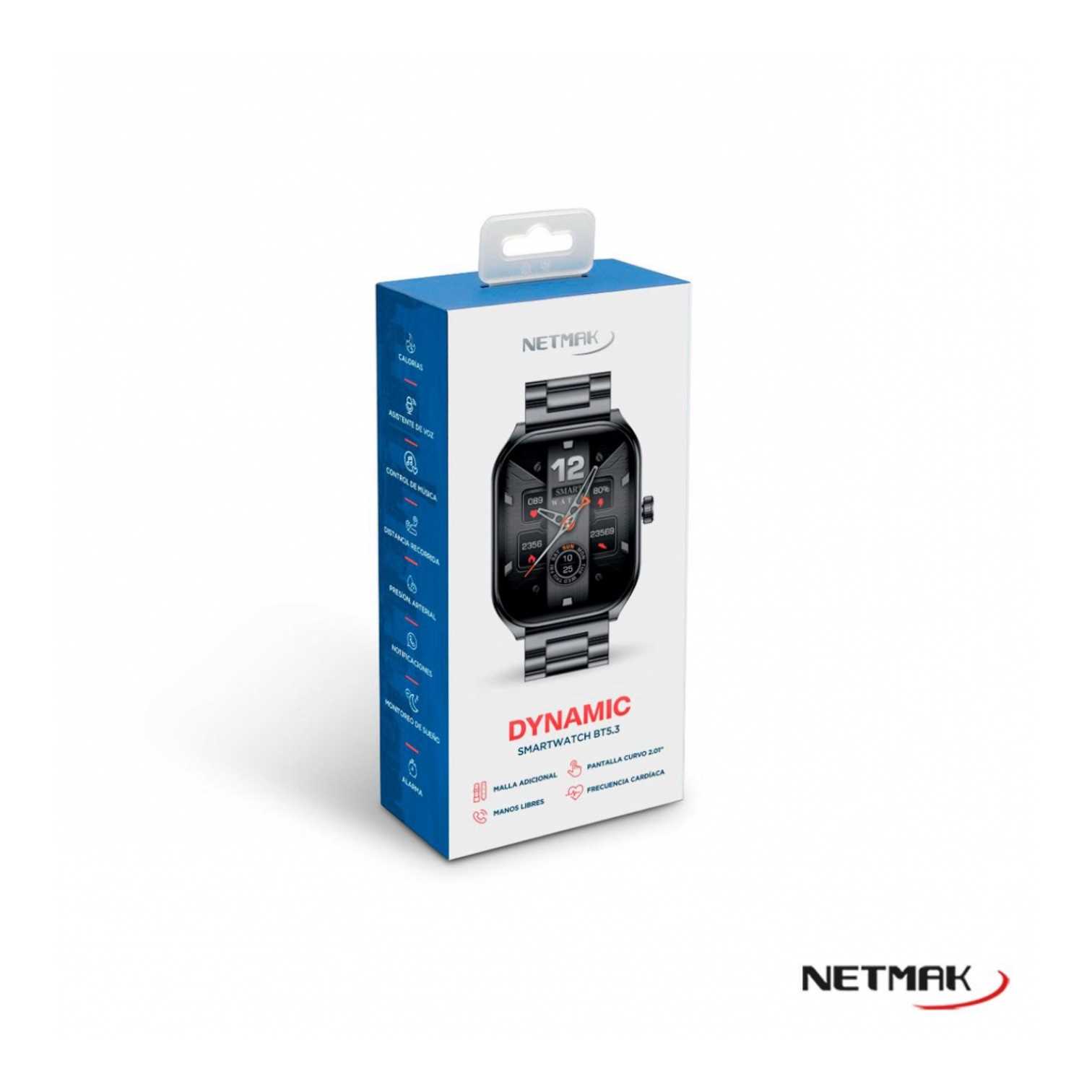 RELOJ SMARTWATCH NETMAK NM-DYNAMIC NEGRO