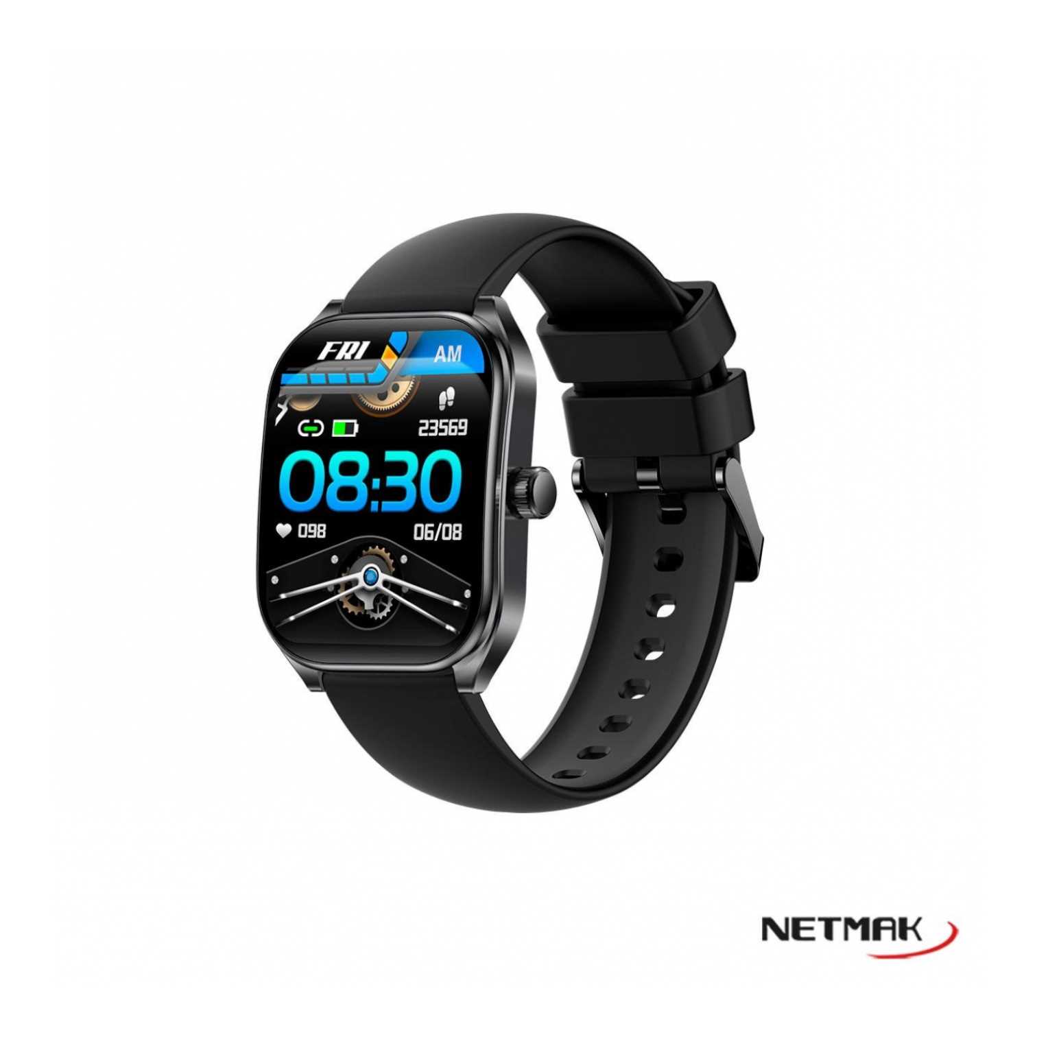 RELOJ SMARTWATCH NETMAK NM-DYNAMIC NEGRO