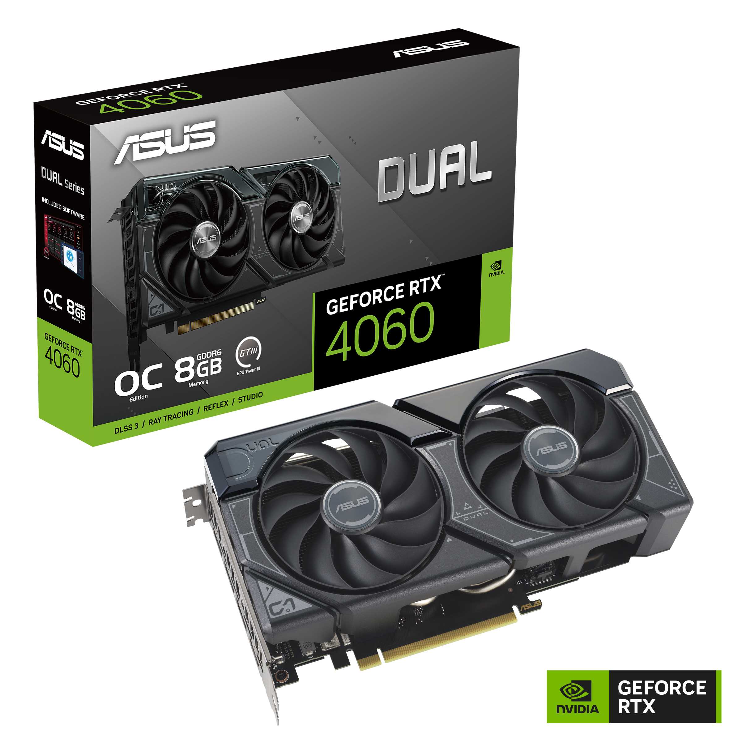 PLACA DE VIDEO RTX 4060 DUAL 8GB OC V2 ASUS