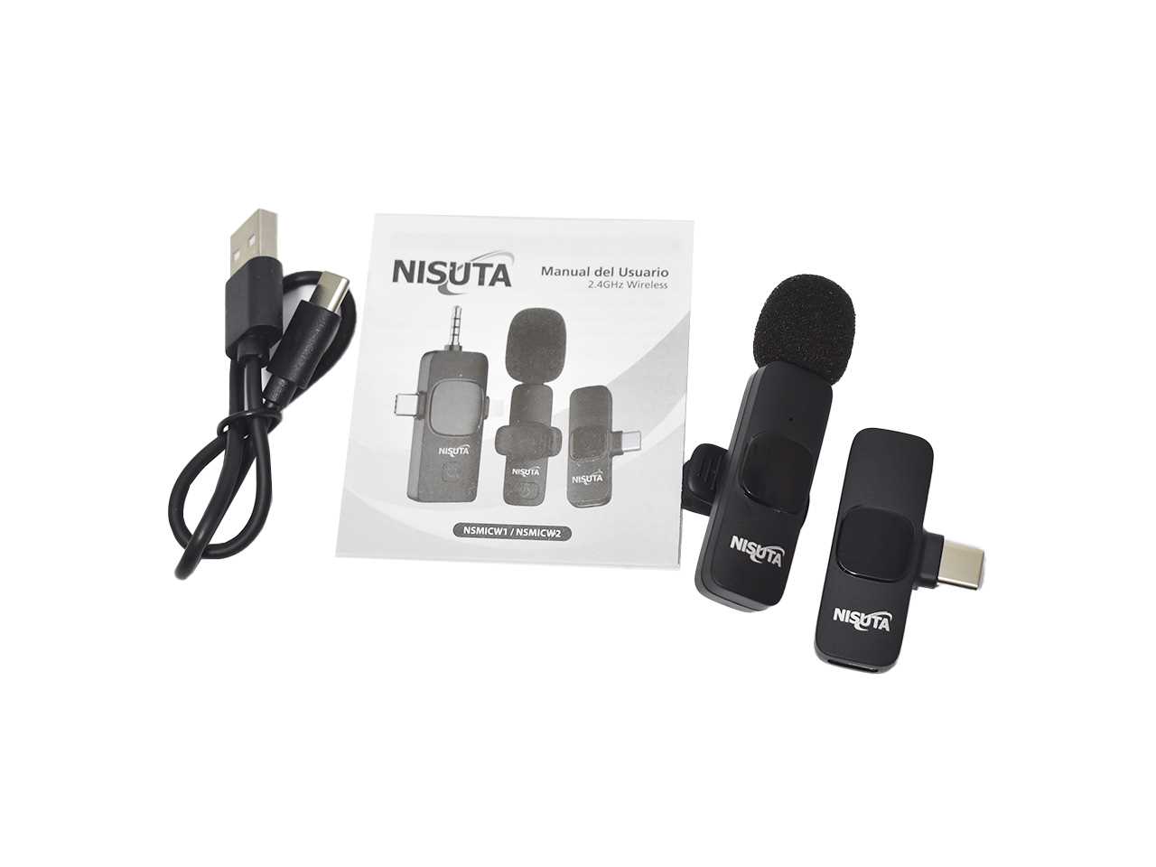 MICROFONO CORBATERO INALAMBRICO TIPO C NISUTA NSMICW1