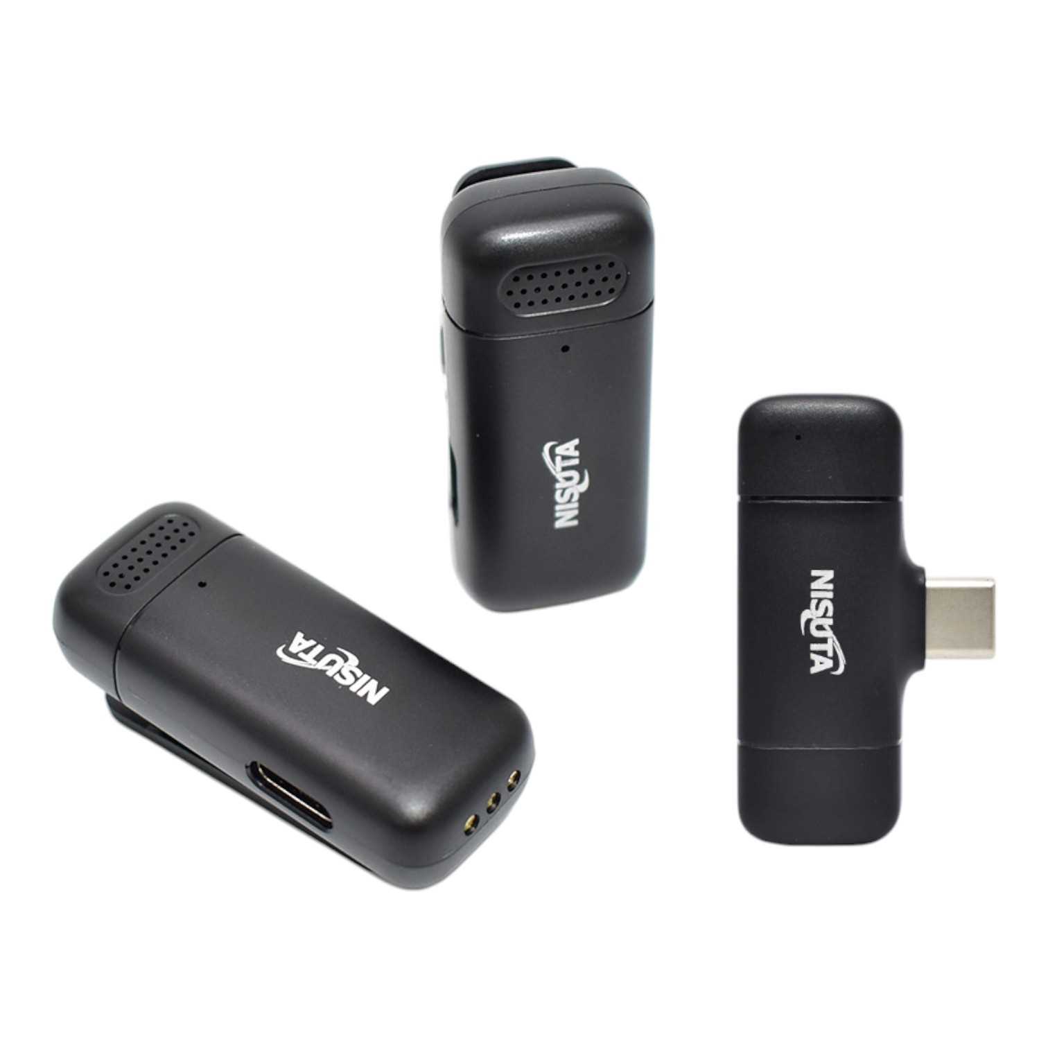 MICROFONO CORBATERO INALAMBRICO TIPO C NISUTA NSMICW3 DOBLE