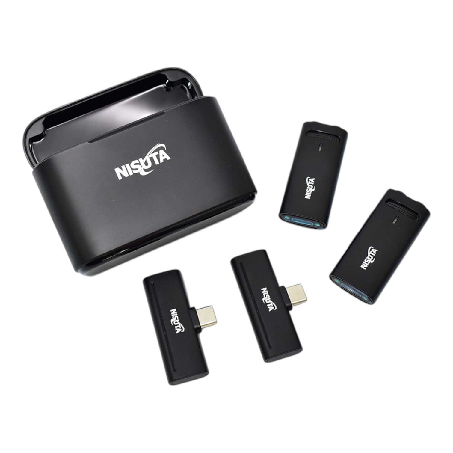 MICROFONO CORBATERO INALAMBRICO TIPO C NISUTA NSMICW4 DOBLE