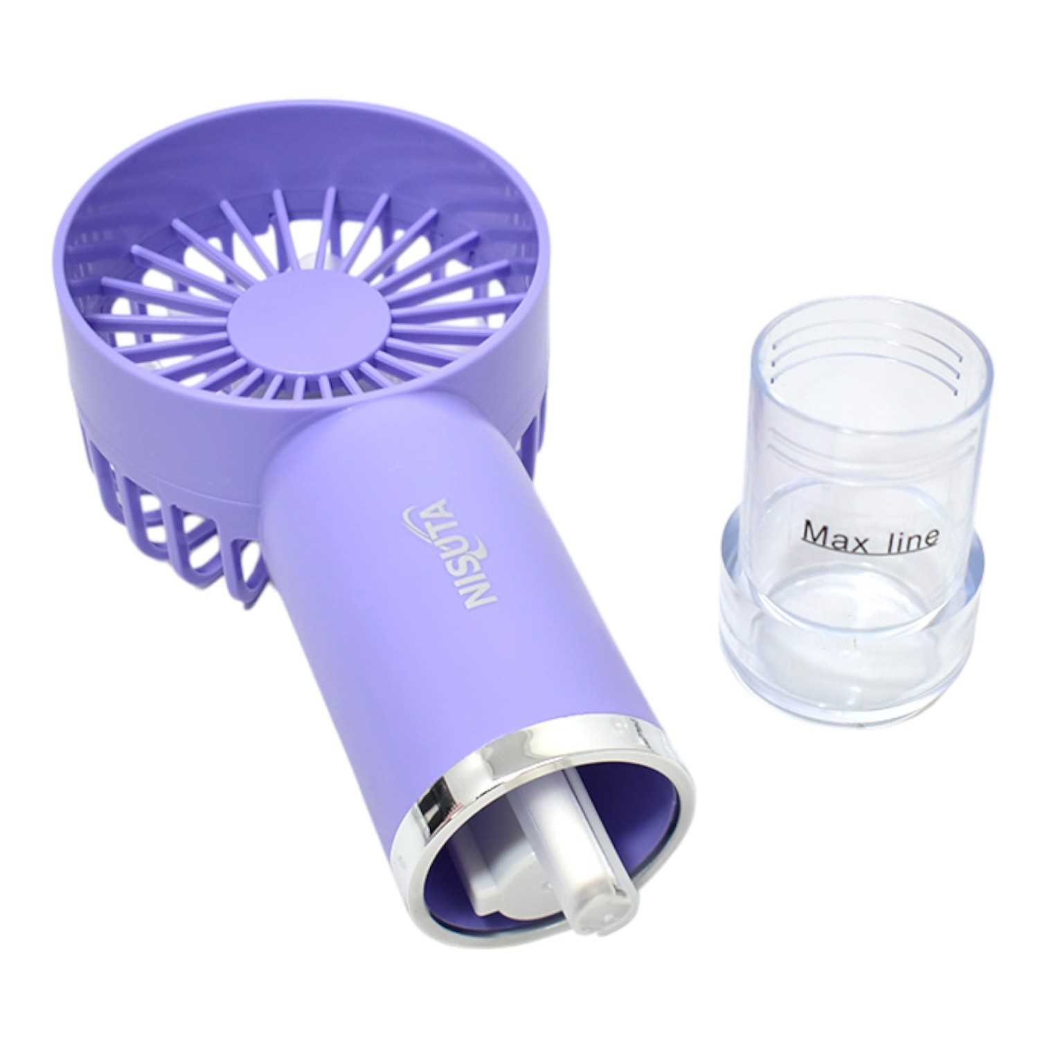 VENTILADOR USB NISUTA RECARGABLE CON SPRAY NSFANUPS