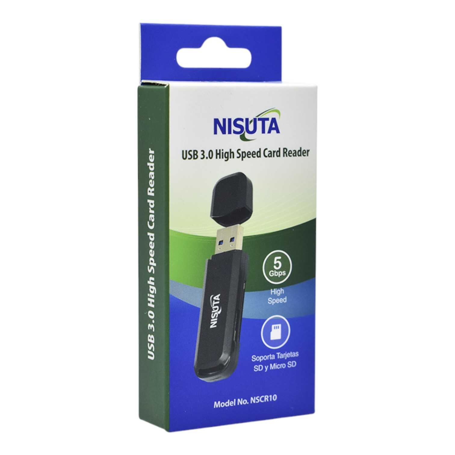 LECTOR DE MEMORIAS SD Y MICRO  USB 3.0 NISUTA NSCR10