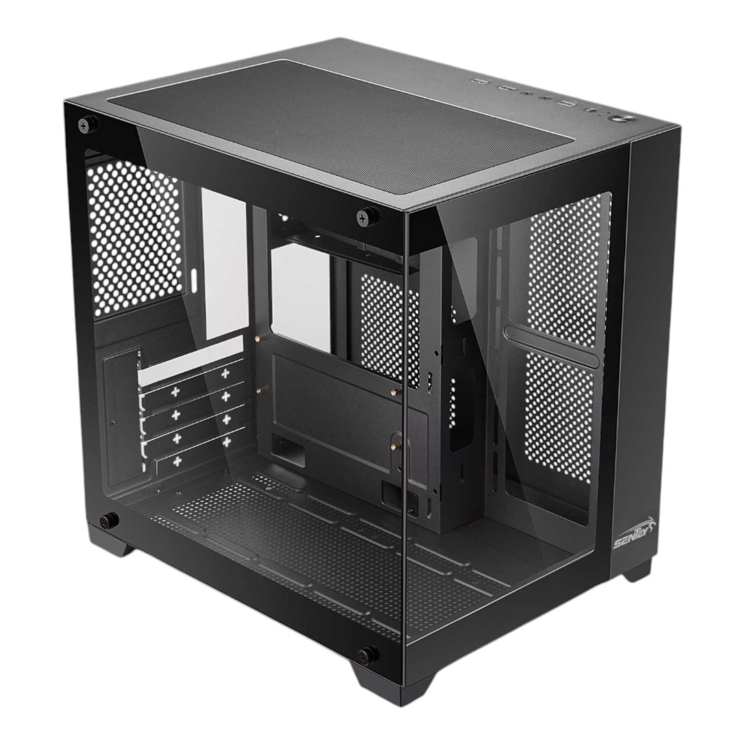 GABINETE SENTEY A10 GS-8000 RGB 5 FAN RGB SIN FUENTE