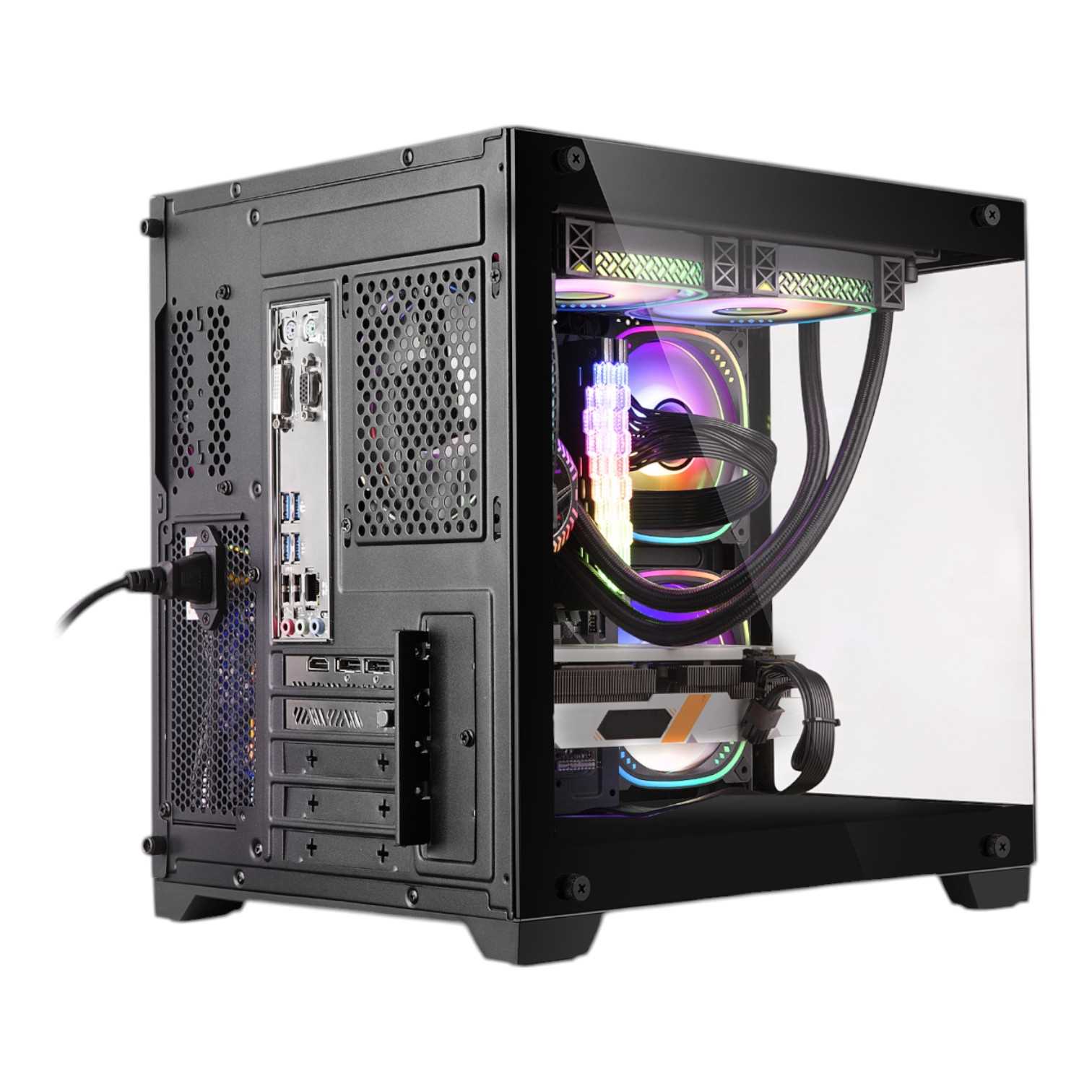 GABINETE SENTEY A10 GS-8000 RGB 5 FAN RGB SIN FUENTE