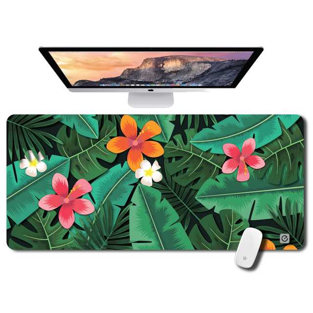 PAD MOUSE CDTEK FLOWERS POWERS  XL (NOTEBOOK + MOUSE) 84X38 CM