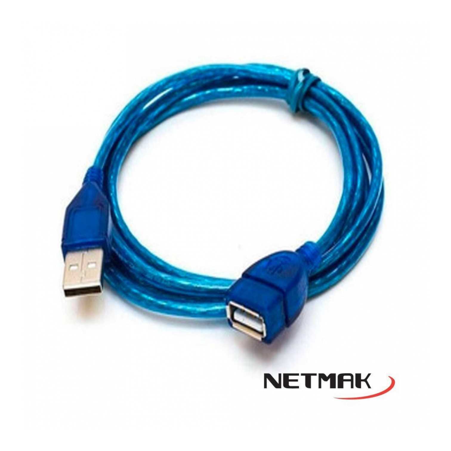 CABLE USB AM/AH EXTENSION 2.0 5M NETMAK NM-C09
