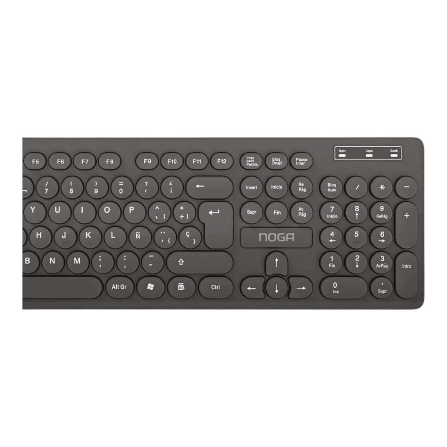 TECLADO NOGANET USB NKB-580 SLIM NEGRO