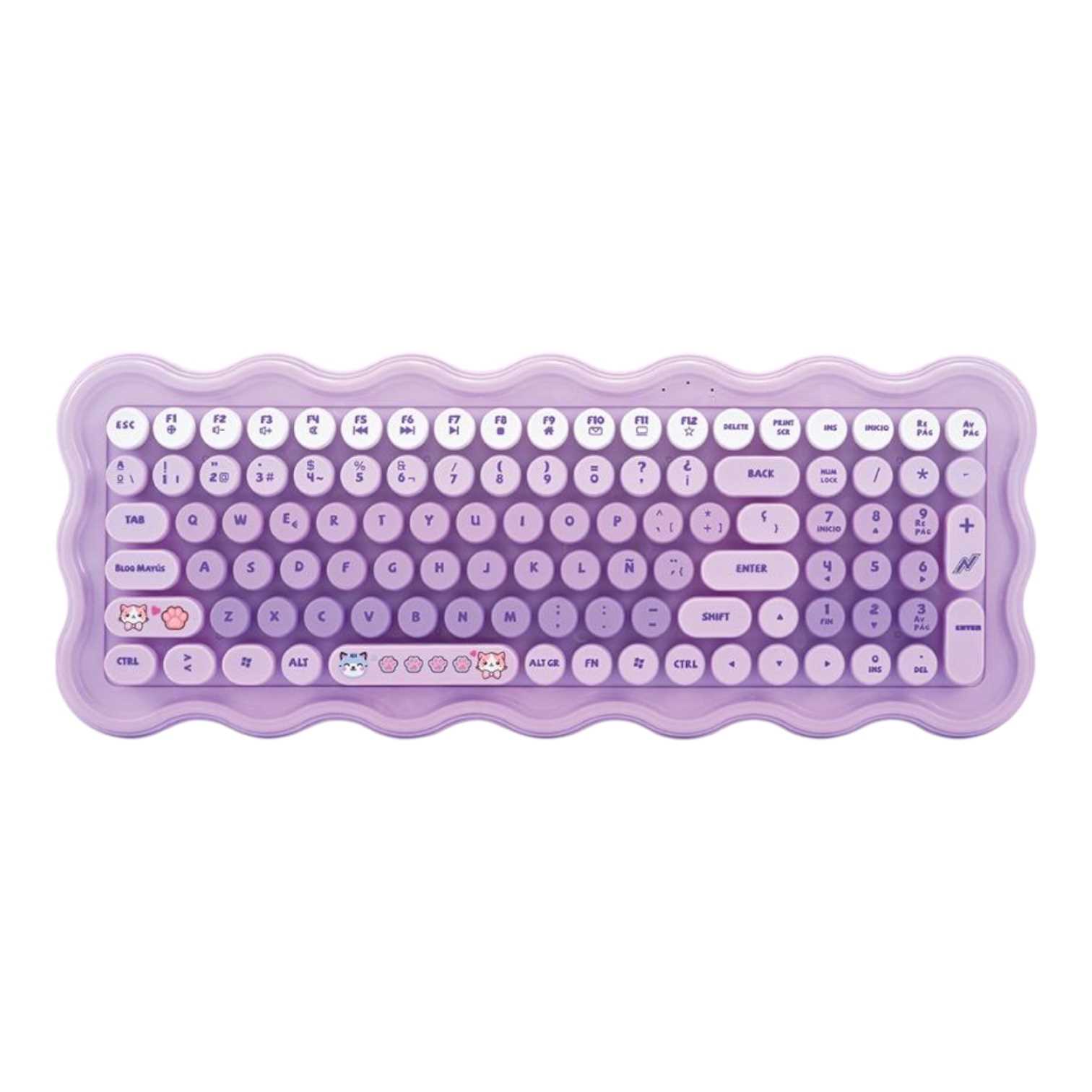 TECLADO Y MOUSE INALAMBRICO NOGANET NKB-9800 VIOLETA