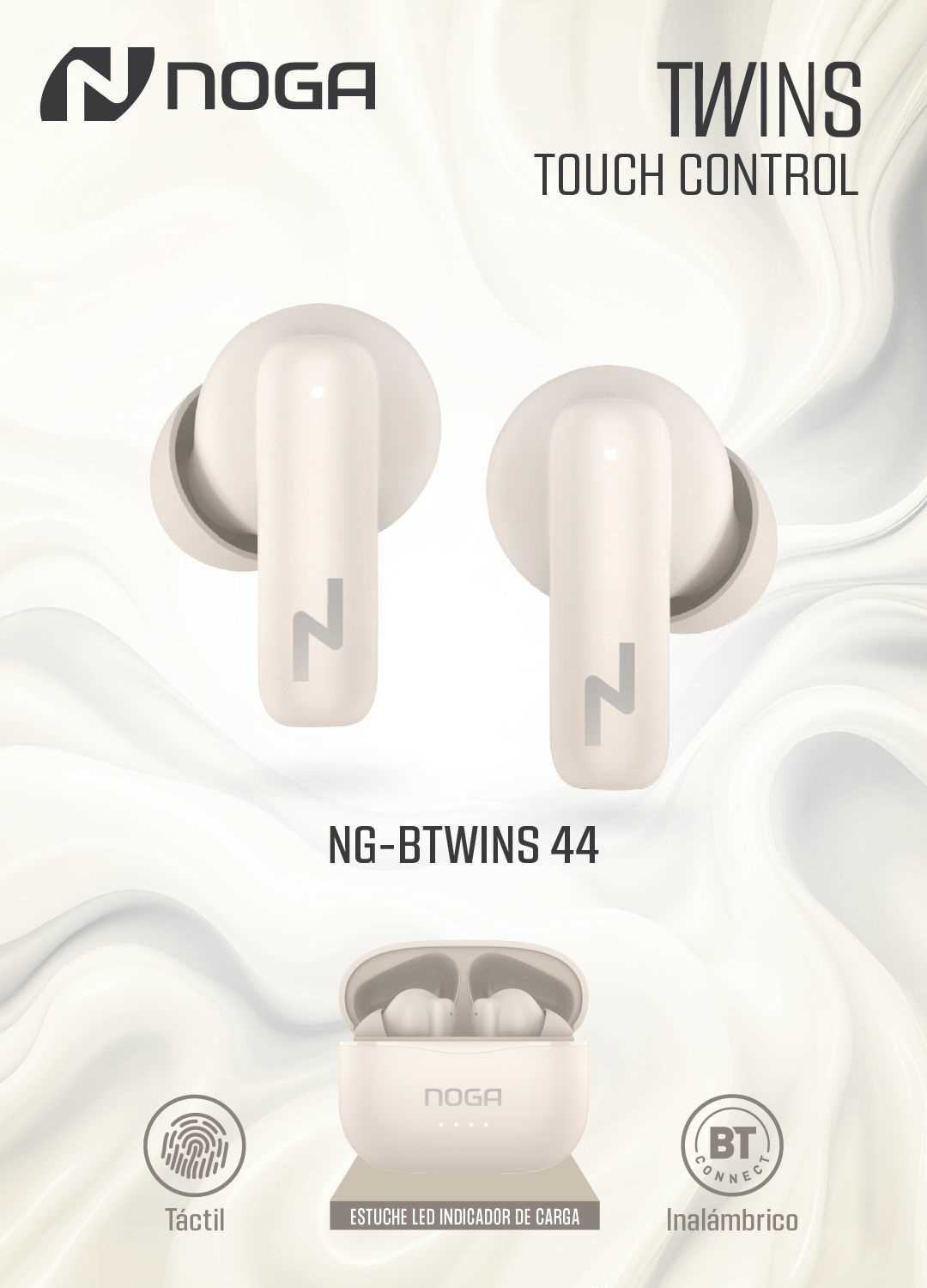 AURICULAR BT NOGANET BTWINS 44 BEIGE