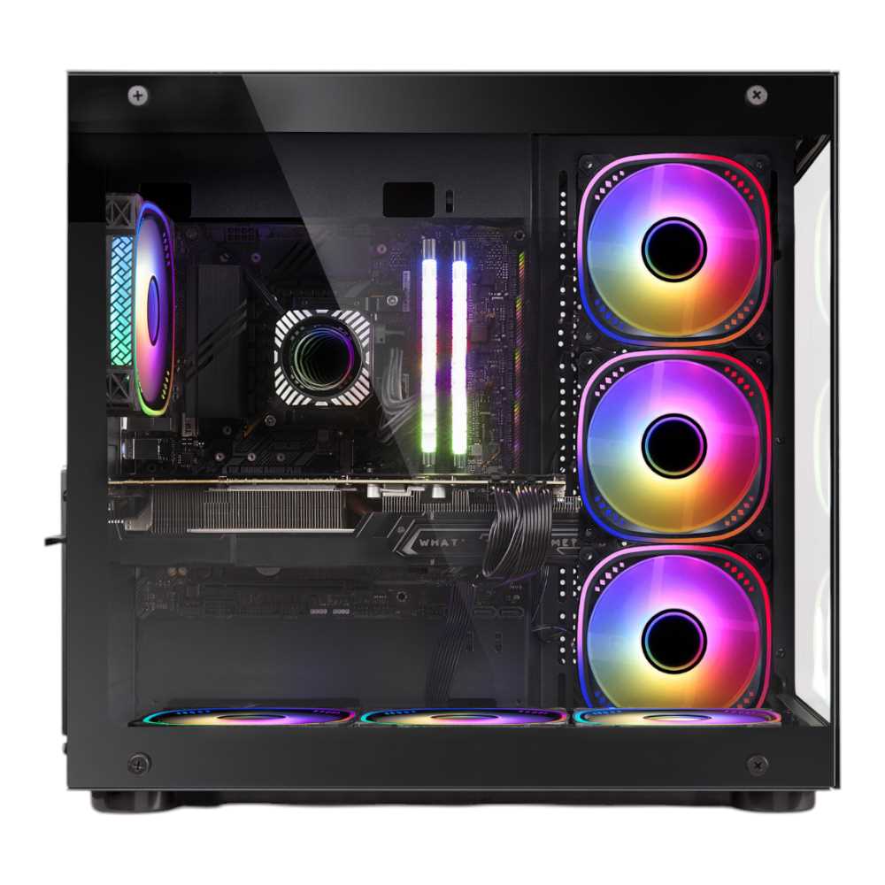 GABINETE SENTEY A40 GS-8200 RGB 5 FAN MID-TOWER