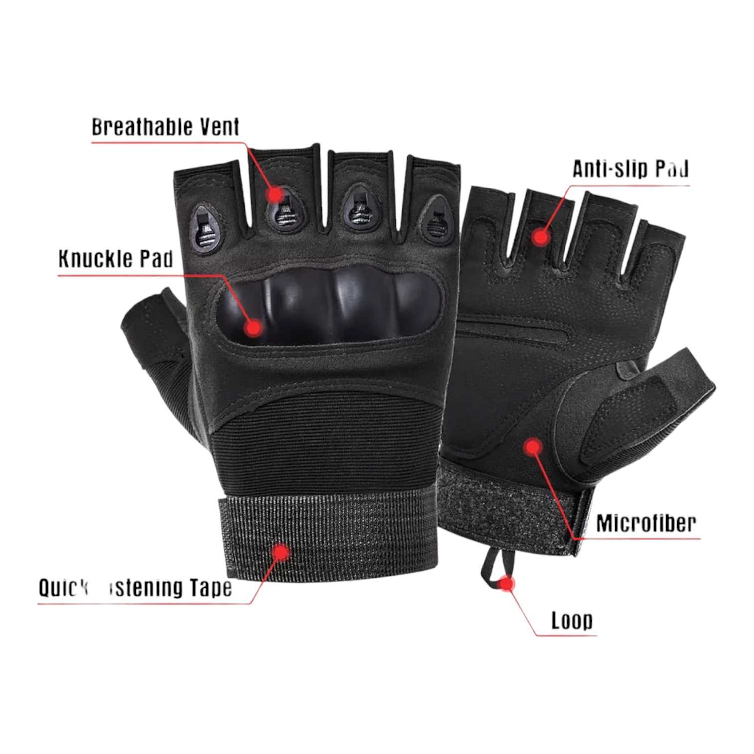 GUANTES FITNESS ALGODON C/GOMA