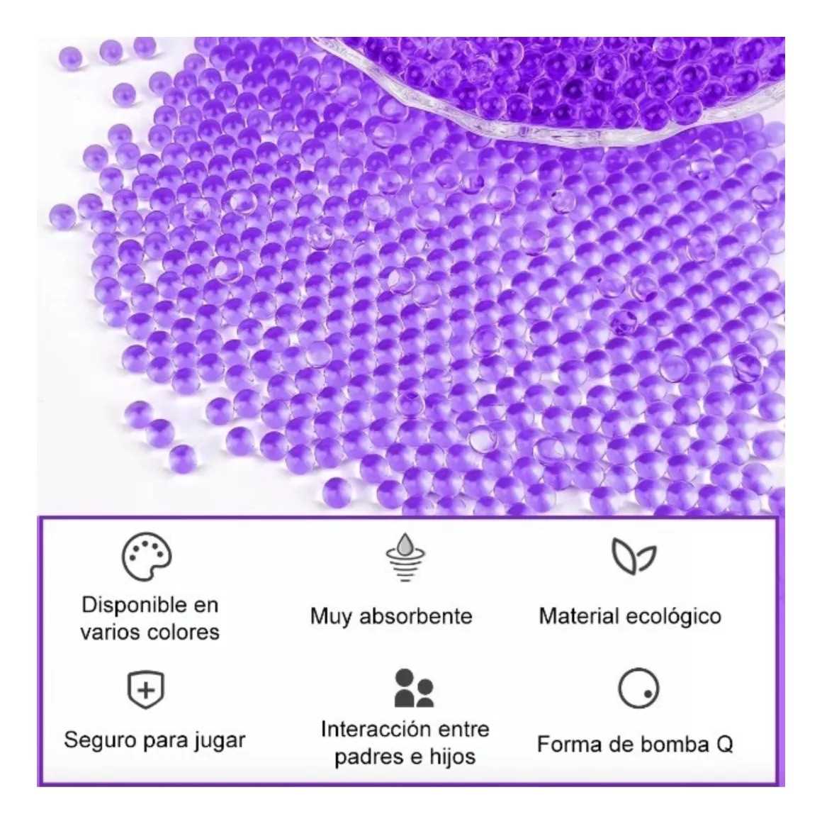JUGUETE BOLITAS HIDROGEL X500U APROX.