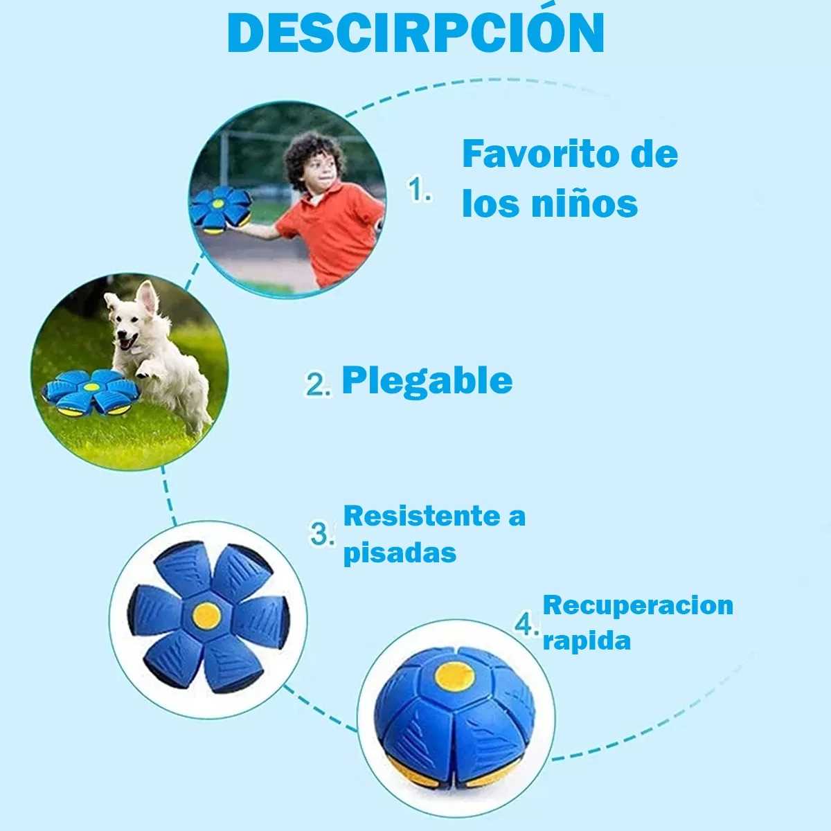 JUGUETE PELOTA FRESBEE