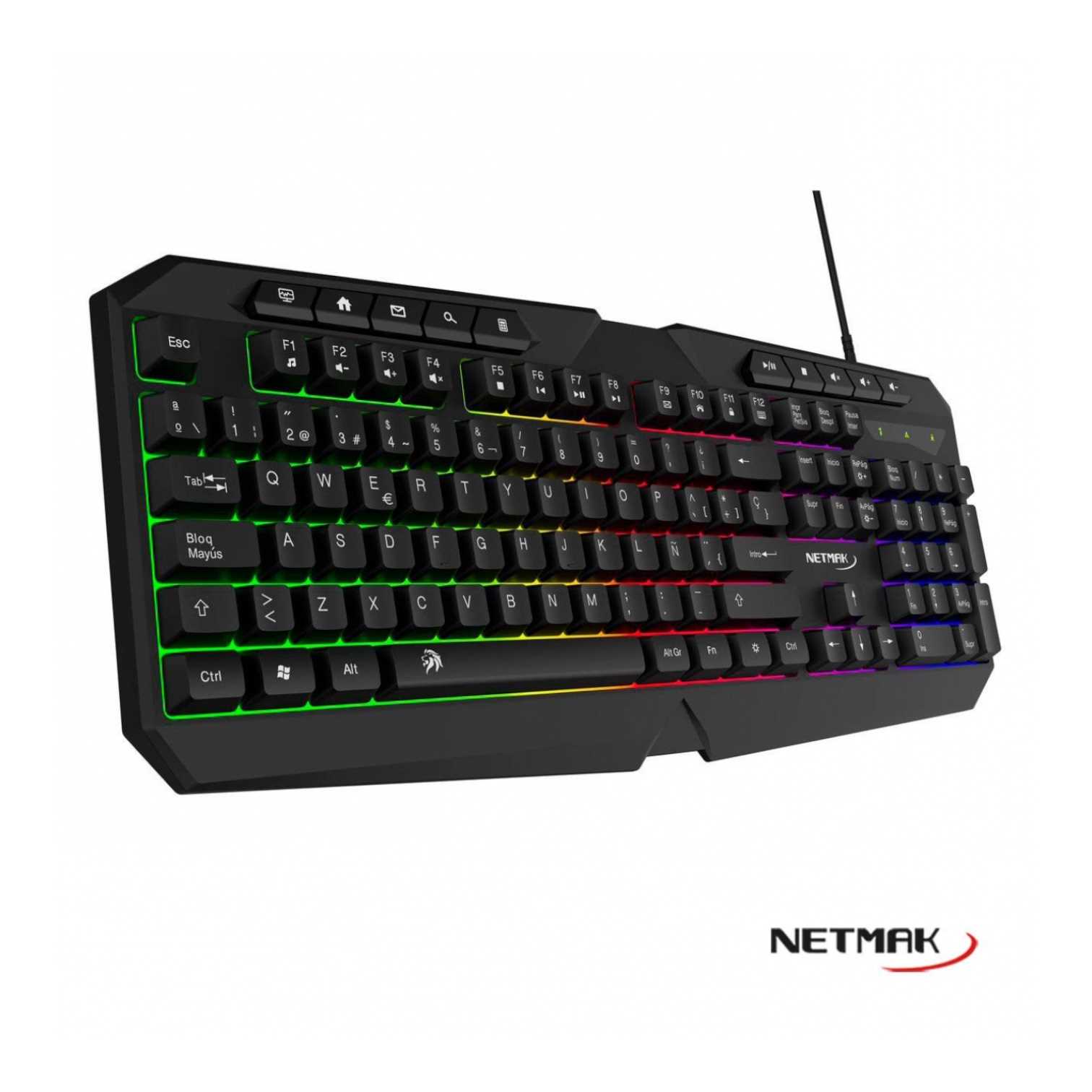 TECLADO NETMAK GAMER NM-X402 RETROILUMINADO