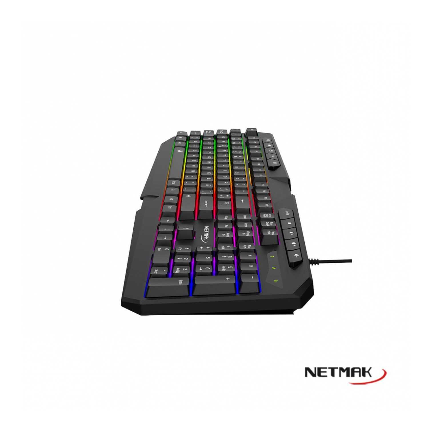 TECLADO NETMAK GAMER NM-X402 RETROILUMINADO