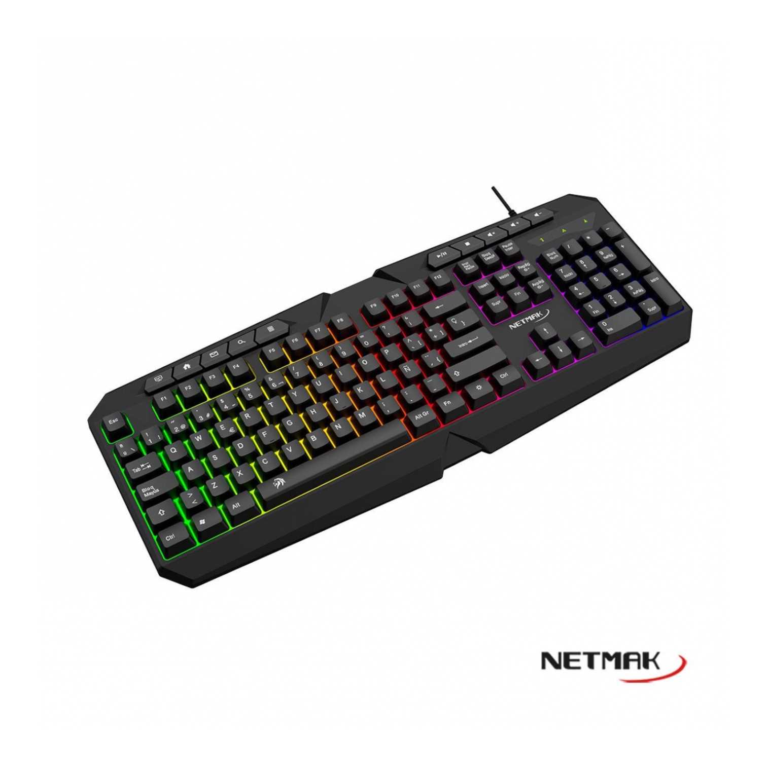 TECLADO NETMAK GAMER NM-X402 RETROILUMINADO
