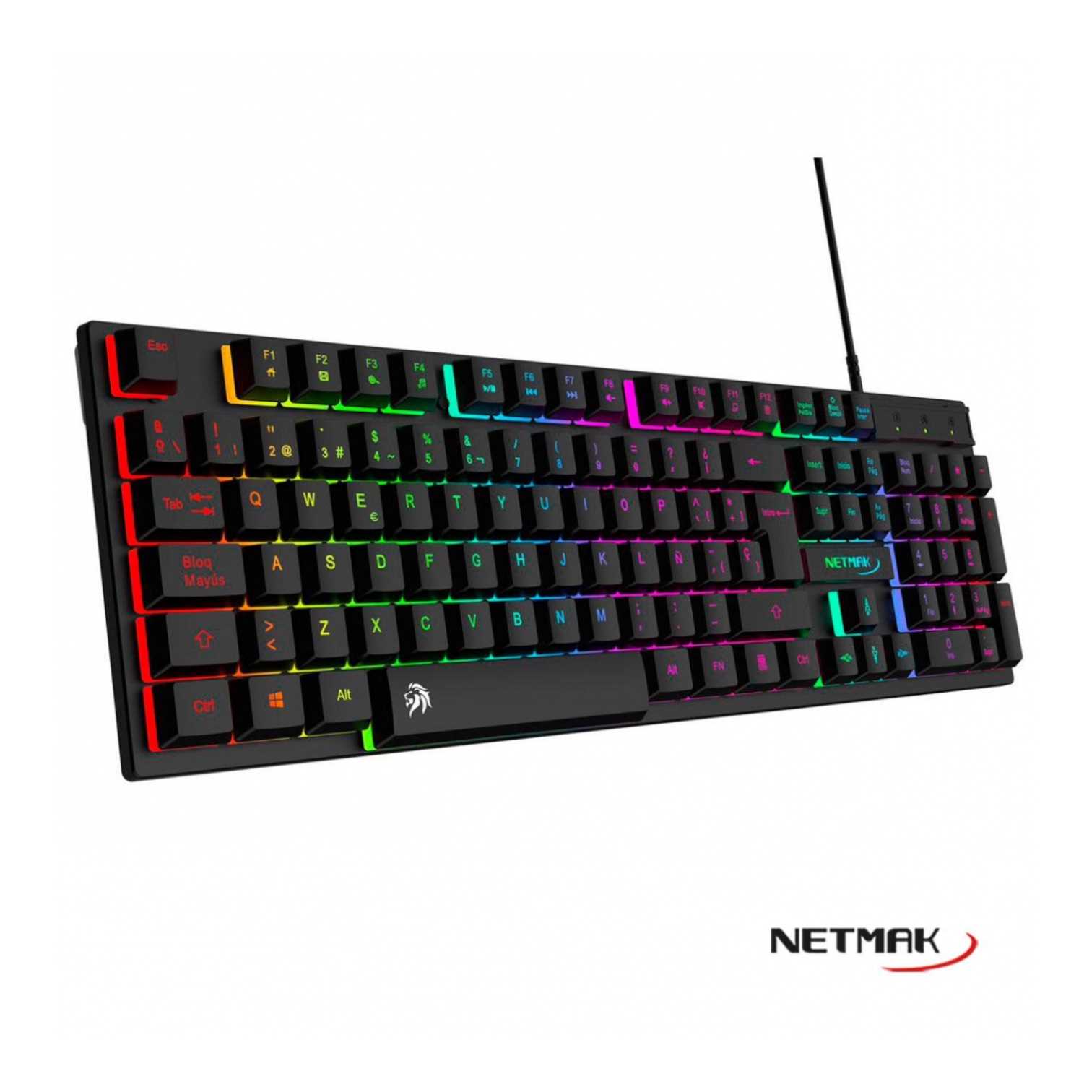 TECLADO NETMAK GAMER NM-X408 RETROILUMINADO
