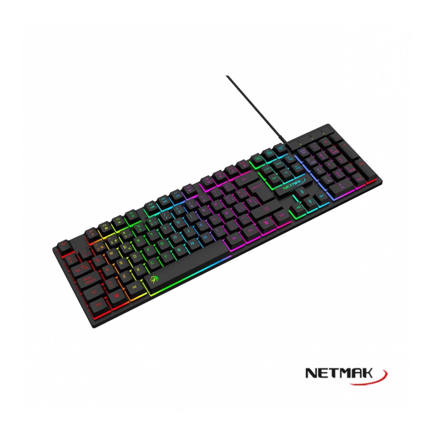 TECLADO NETMAK GAMER NM-X408 RETROILUMINADO