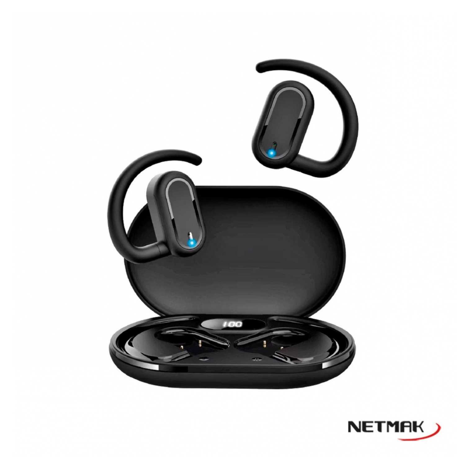 AURICULAR BT NETMAK EARBUDS NM-ATHLET