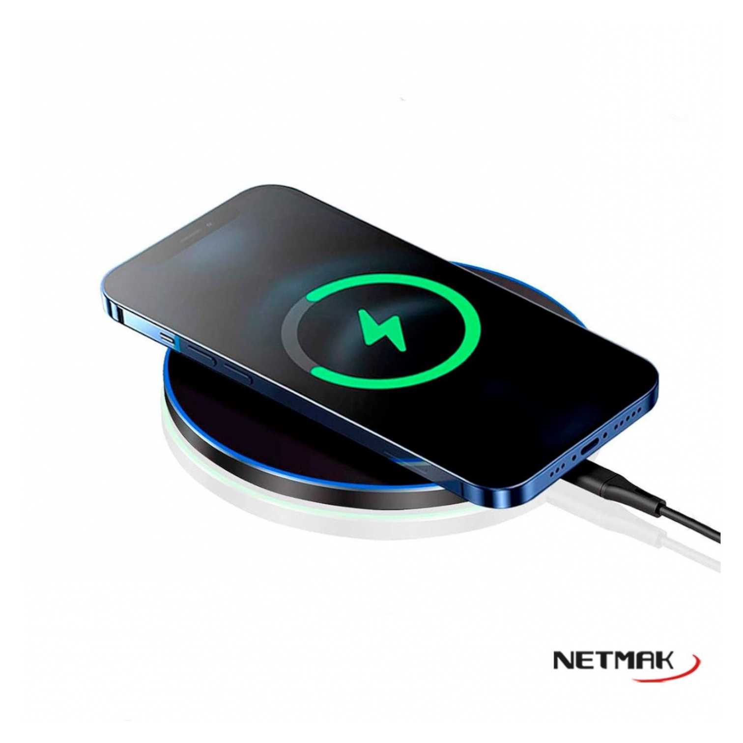 CARGADOR USB INALAMBRICO NETMAK NM-BC16 15W