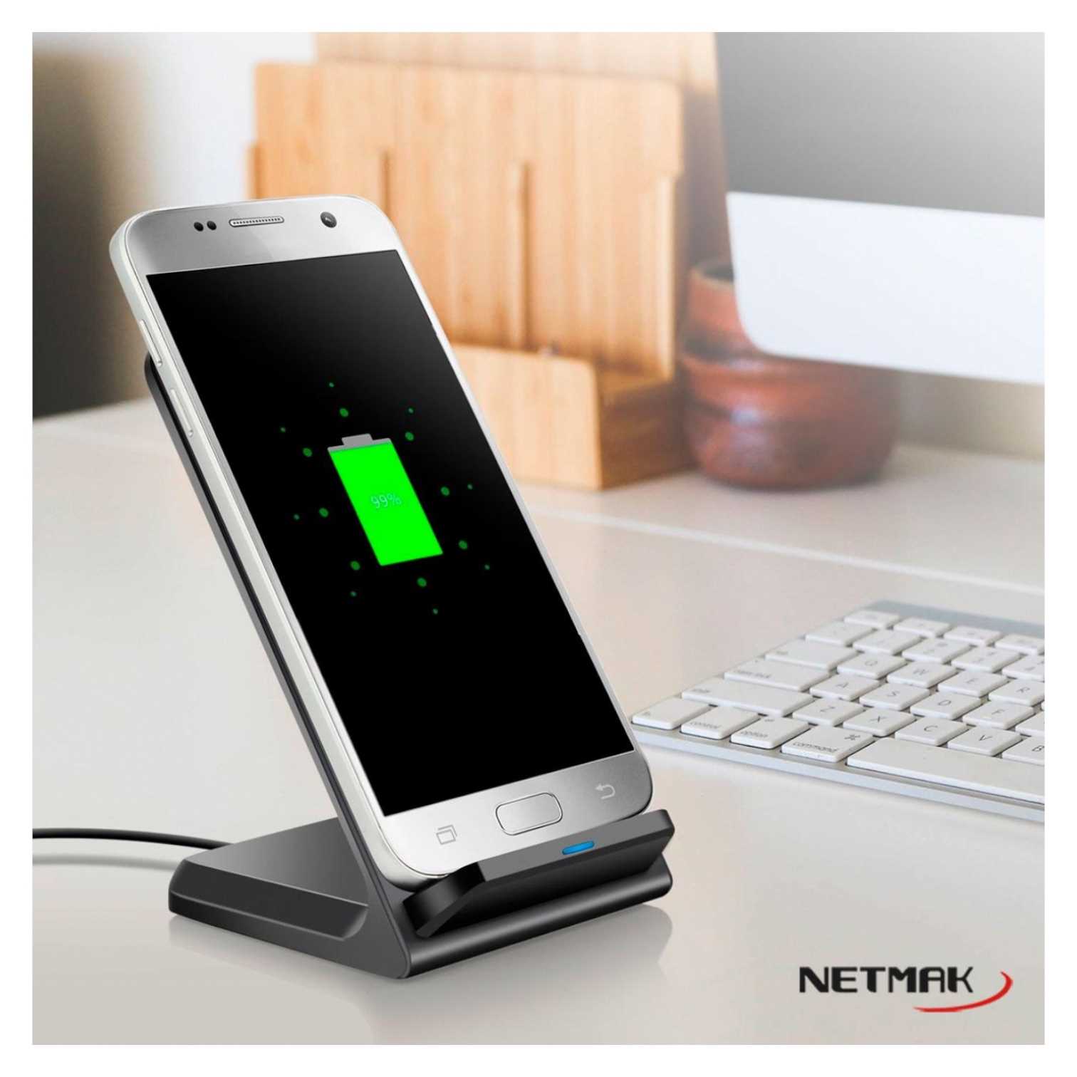 CARGADOR USB INALAMBRICO NETMAK NM-BC18 15W