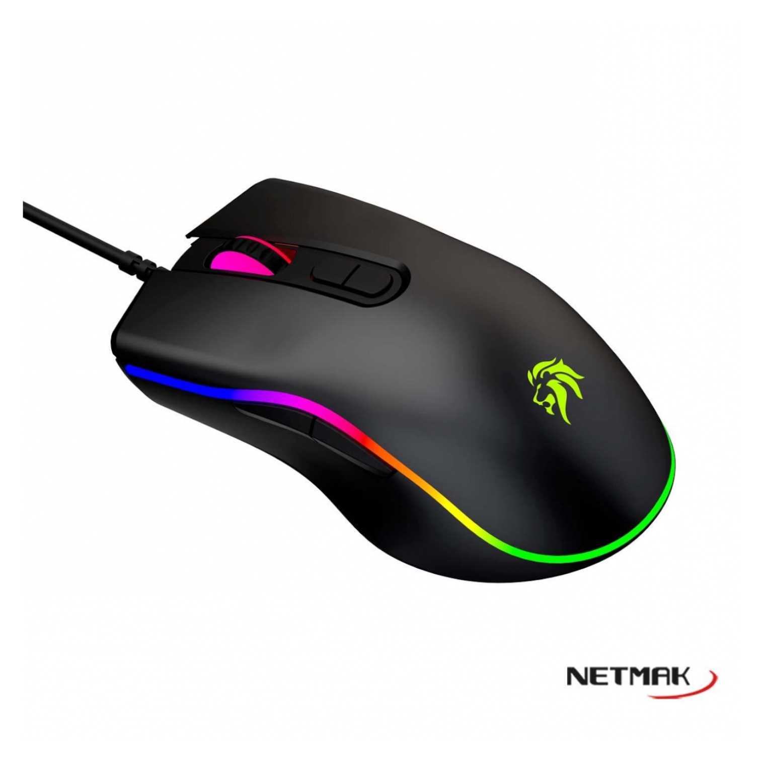 MOUSE NETMAK GAMER NM-GM53 7D RGB
