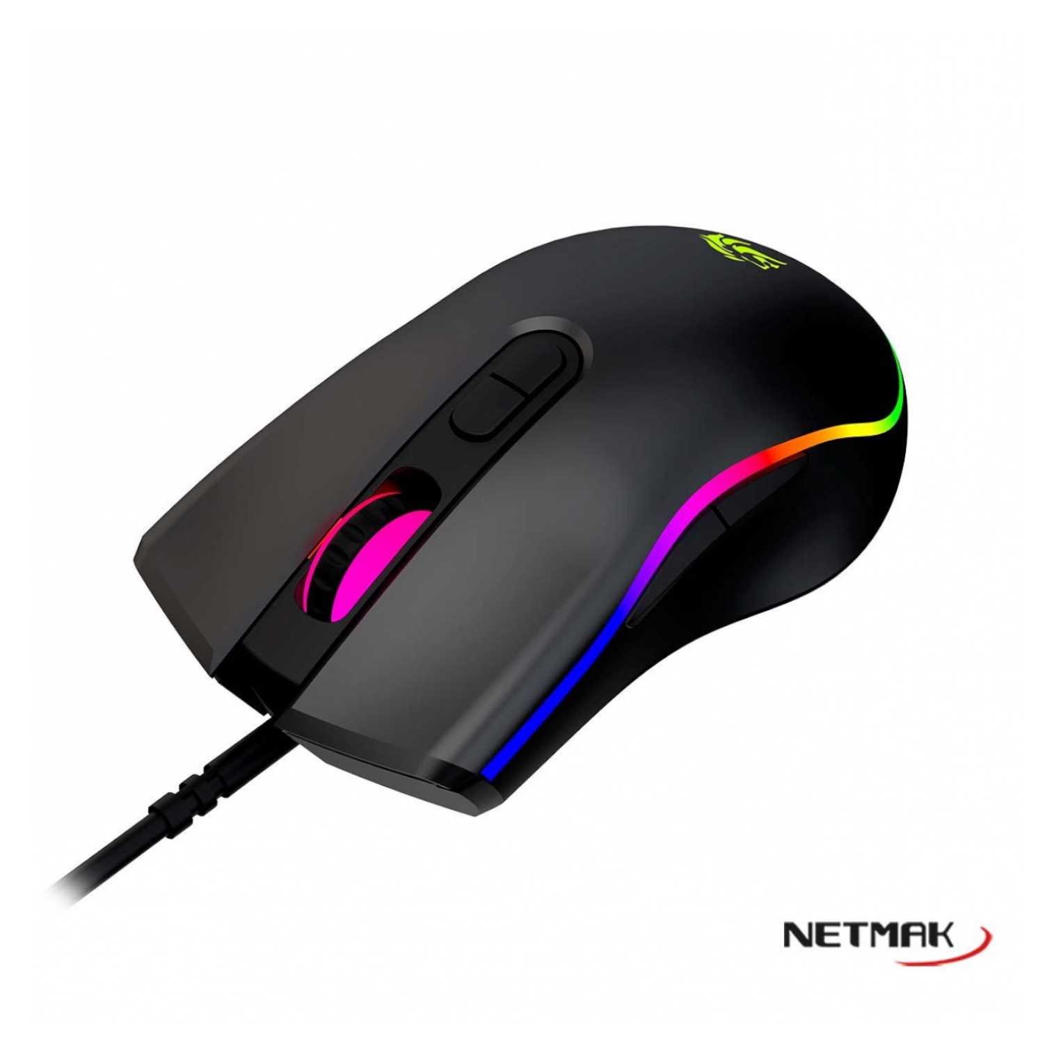MOUSE NETMAK GAMER NM-GM53 7D RGB